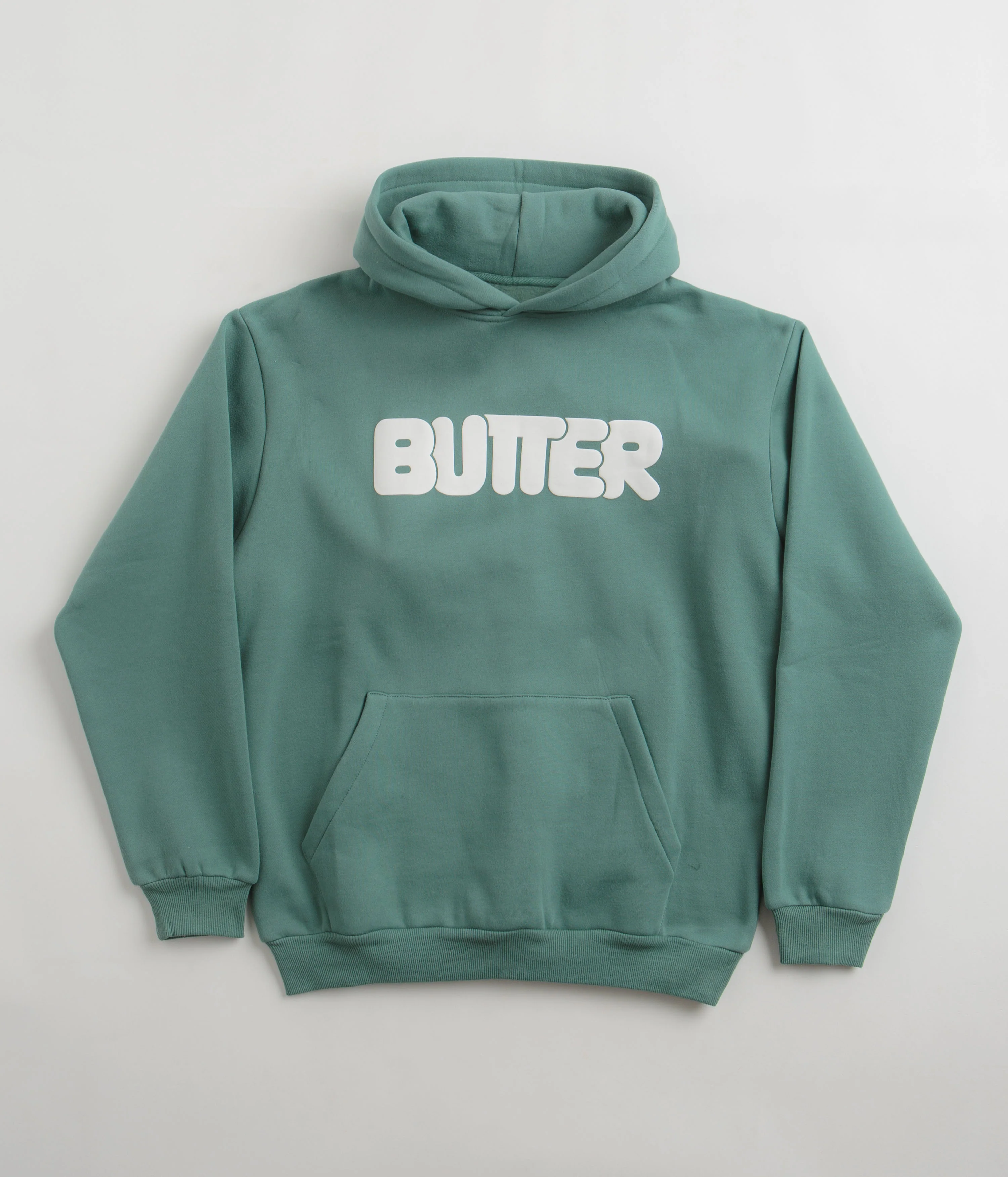Butter Goods Rounded Logo Hoodie - Jungle Wood
