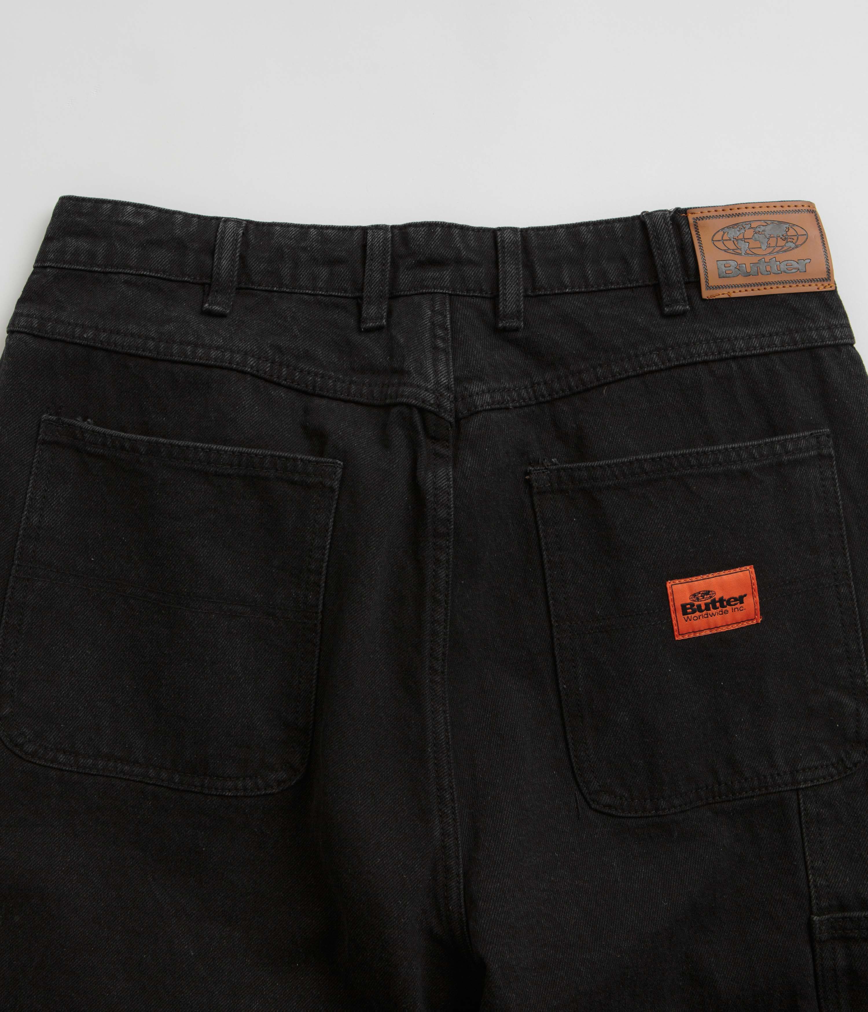 Butter Goods Santosuosso Double Knee Jeans - Washed Black - Image 6