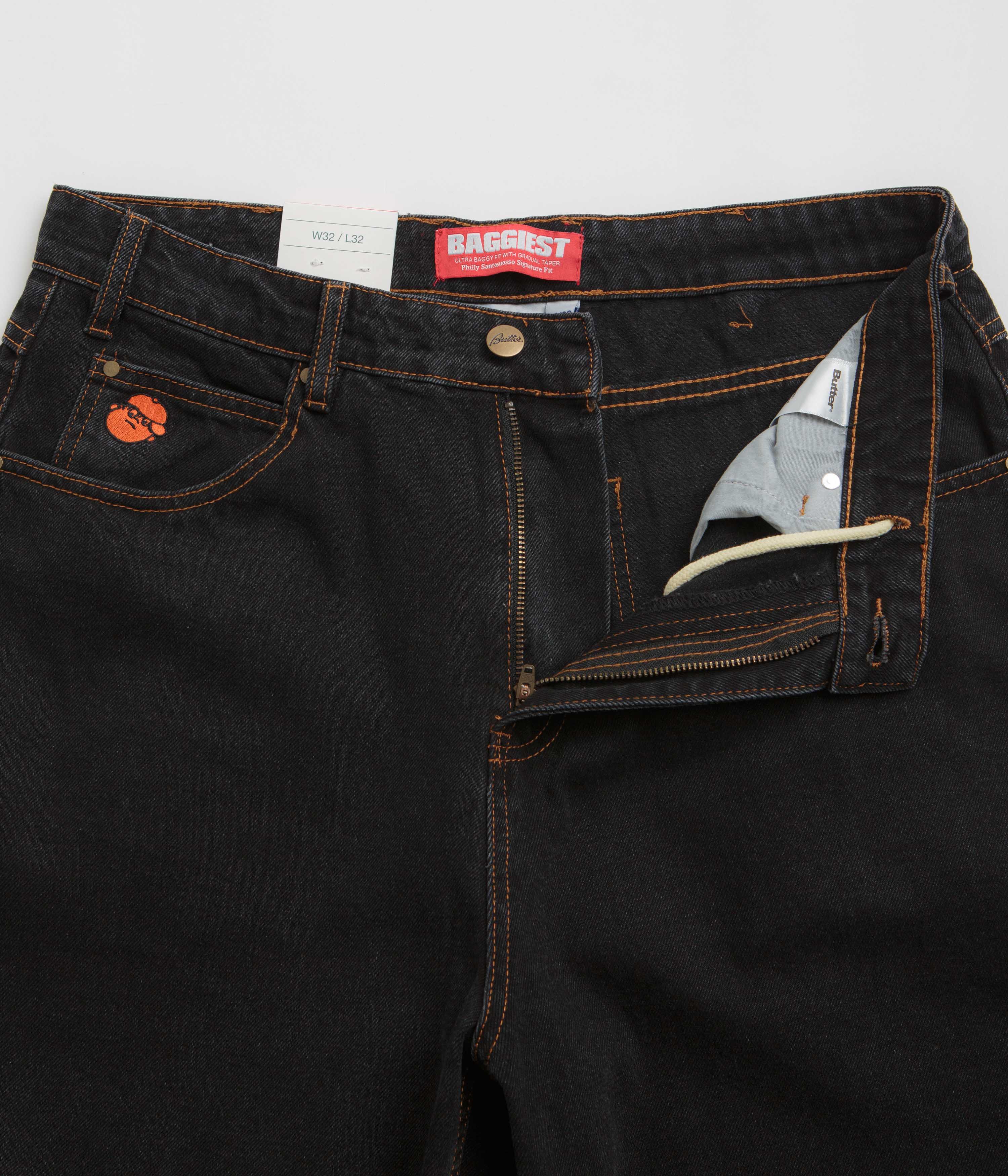 Butter Goods Santosuosso Jeans - Washed Black / Black - Image 6