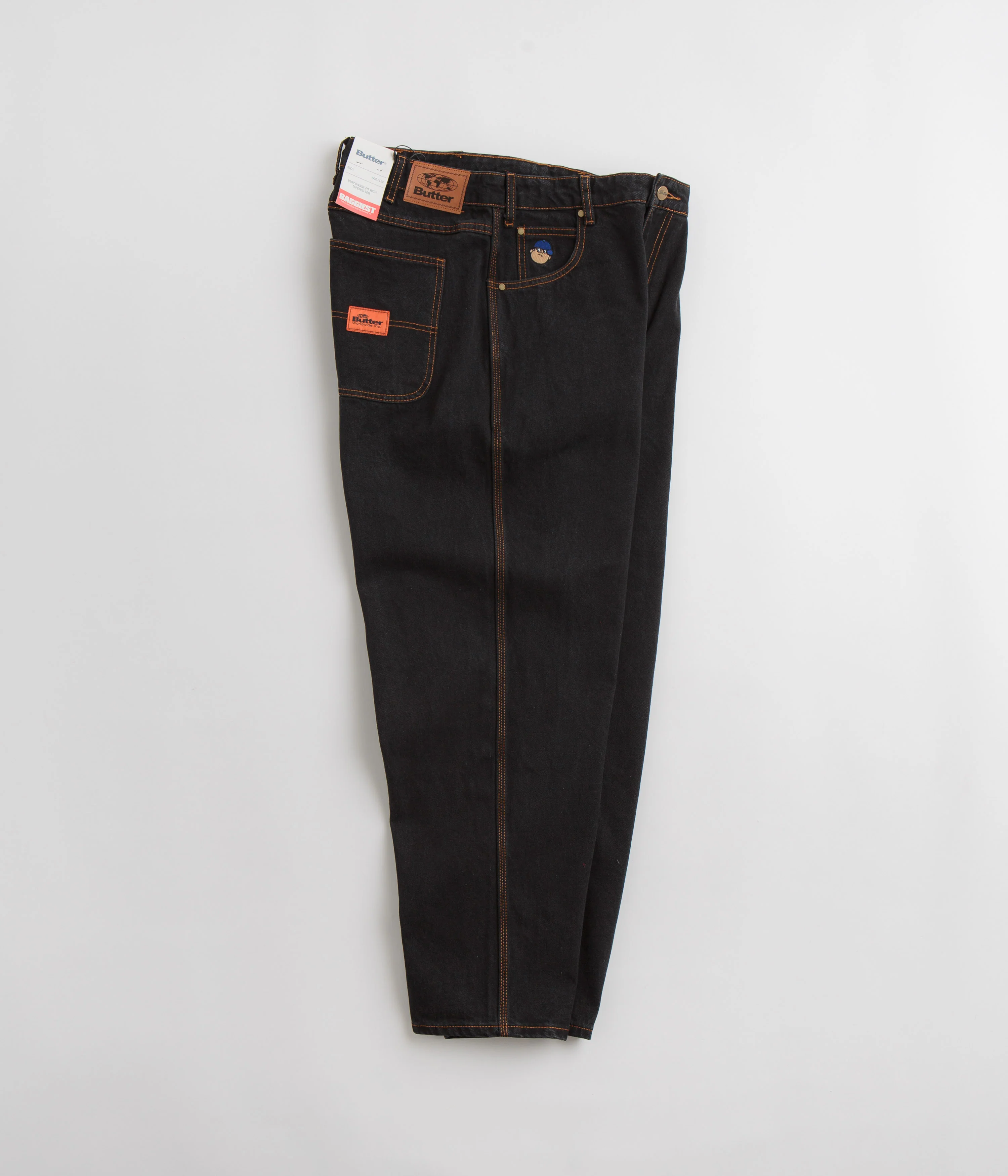 Butter Goods Santosuosso Jeans - Washed Black / Light Blue - Image 2