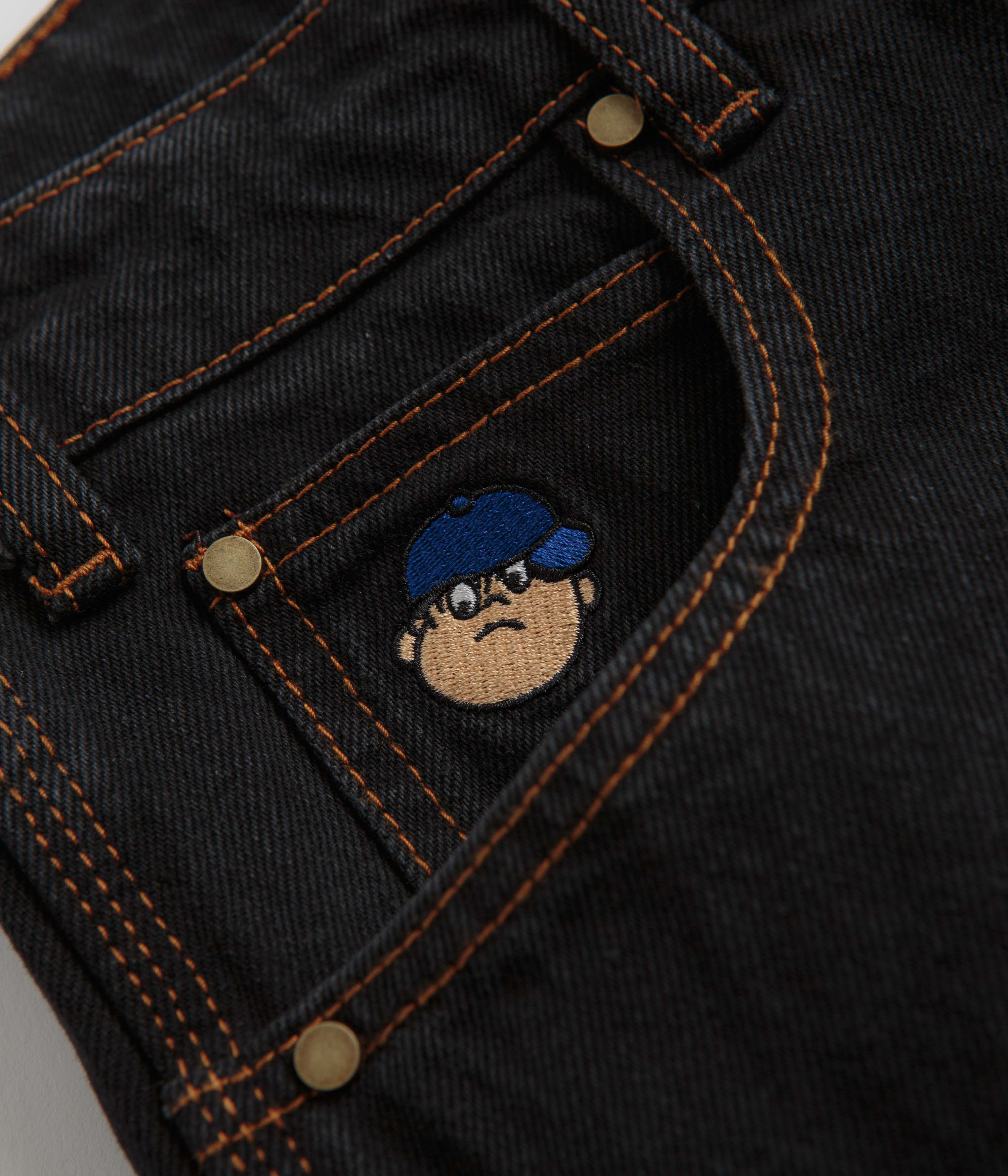 Butter Goods Santosuosso Jeans - Washed Black / Light Blue - Image 7