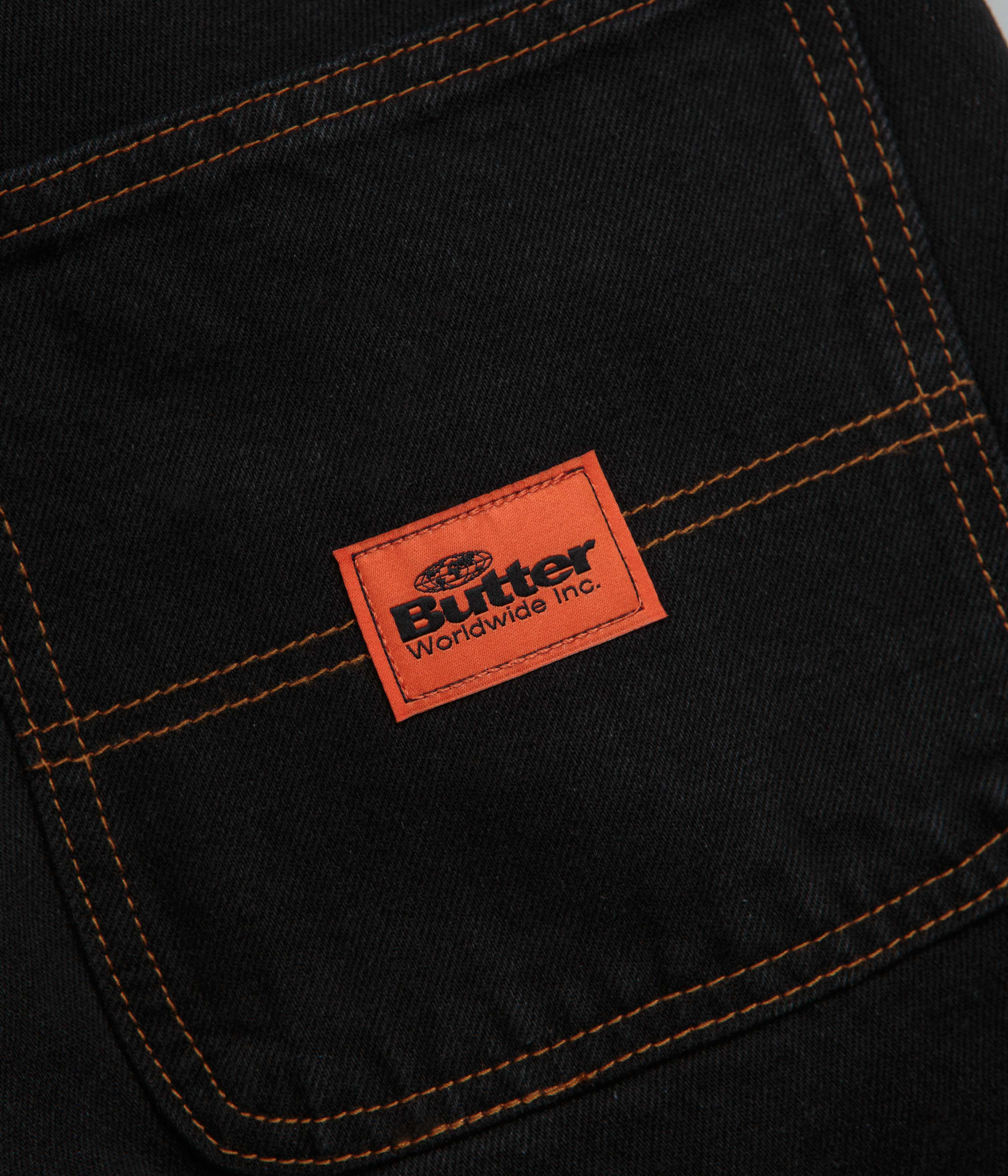 Butter Goods Santosuosso Jeans - Washed Black / Orange - Image 8