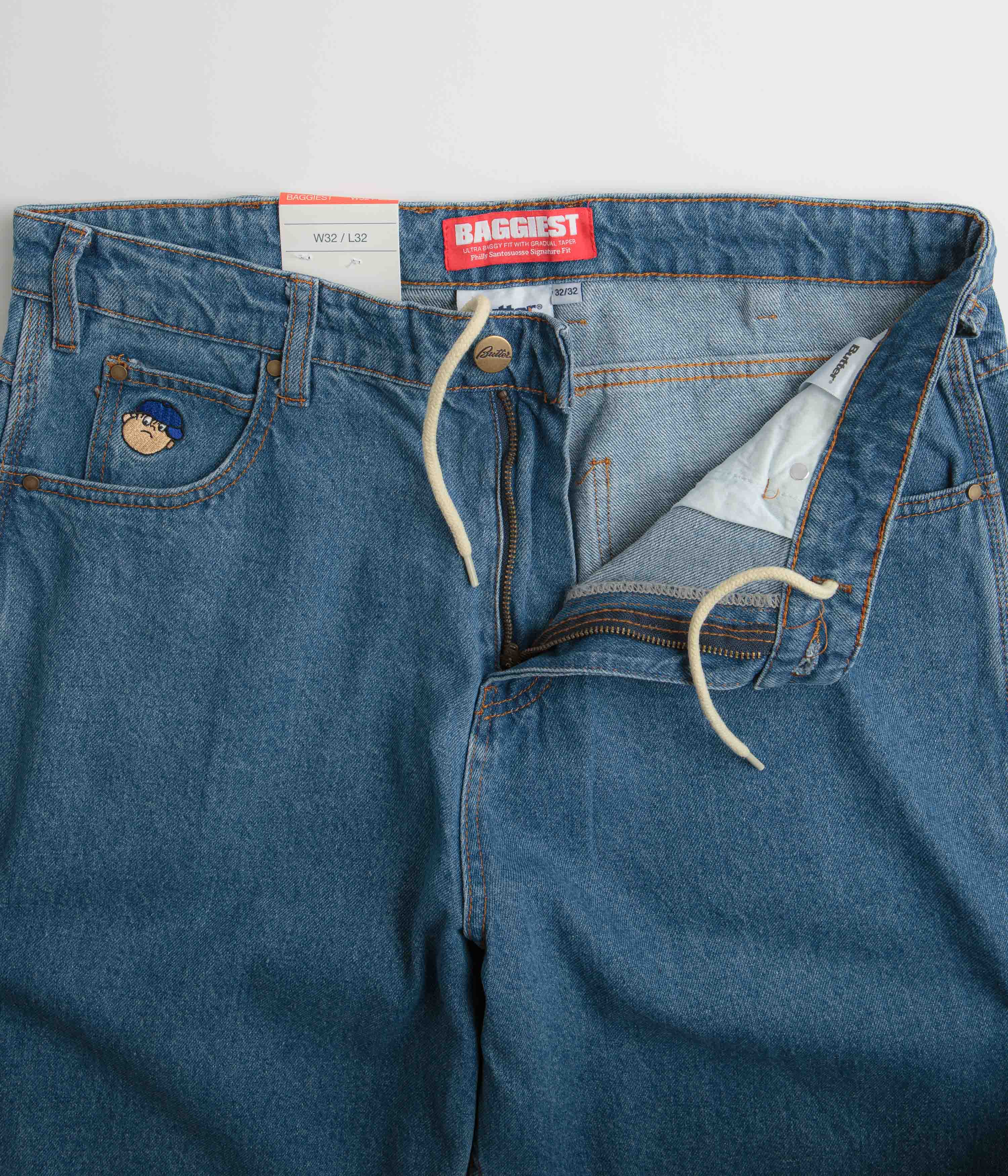 Butter Goods Santosuosso Jeans - Washed Indigo / Blue / Blue - Image 5