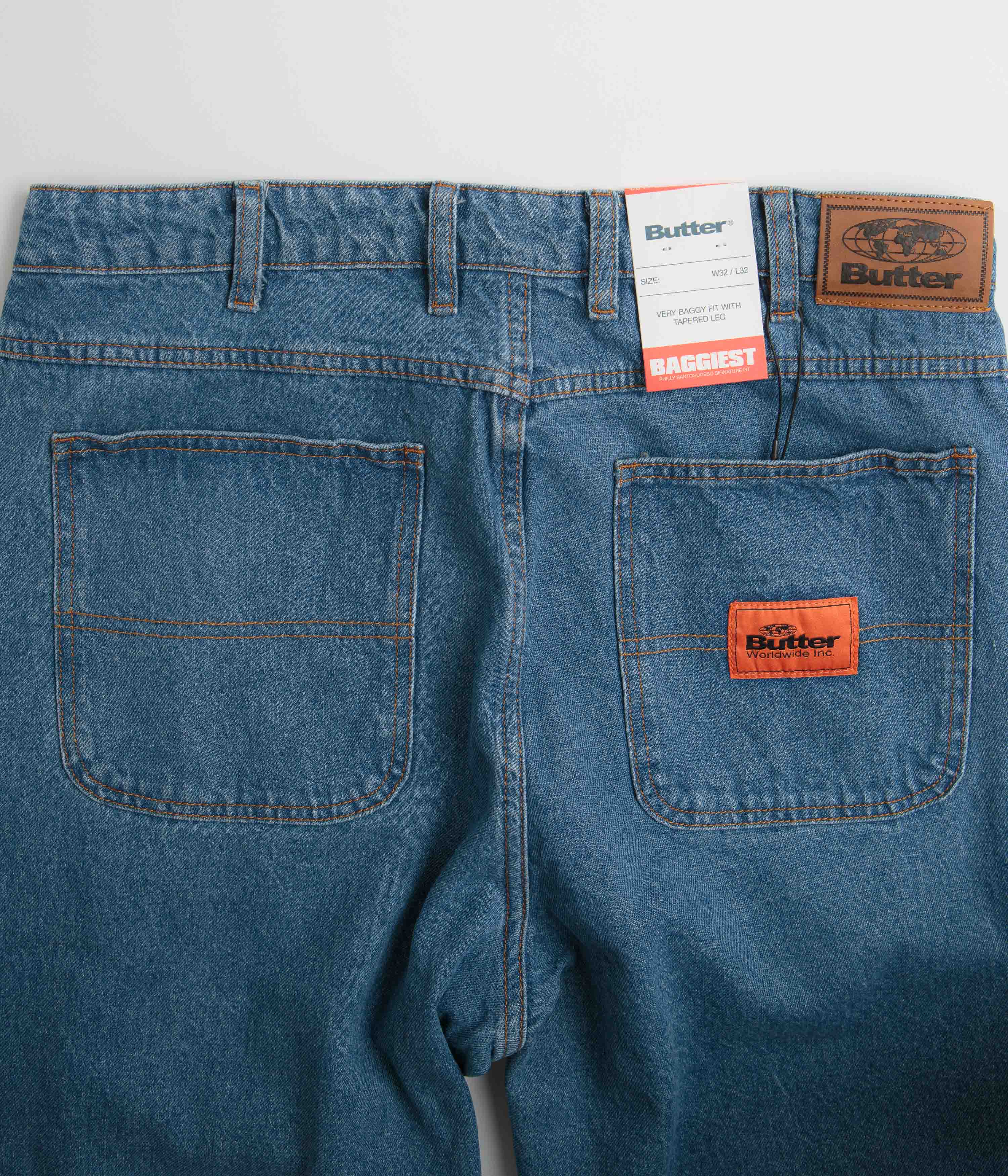 Butter Goods Santosuosso Jeans - Washed Indigo / Blue / Blue - Image 6