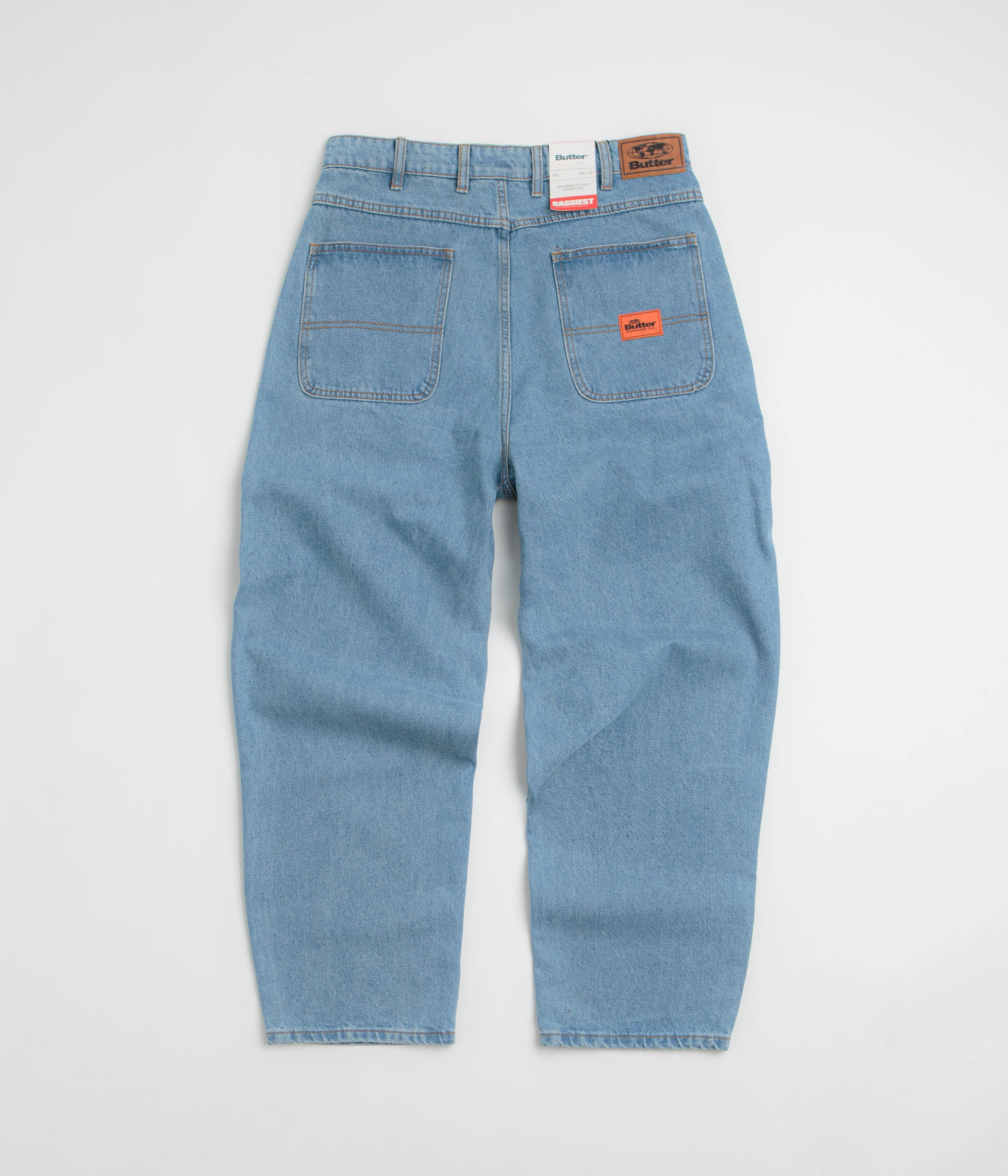 Butter Goods Santosuosso Jeans - Washed Indigo / Indigo - Image 3