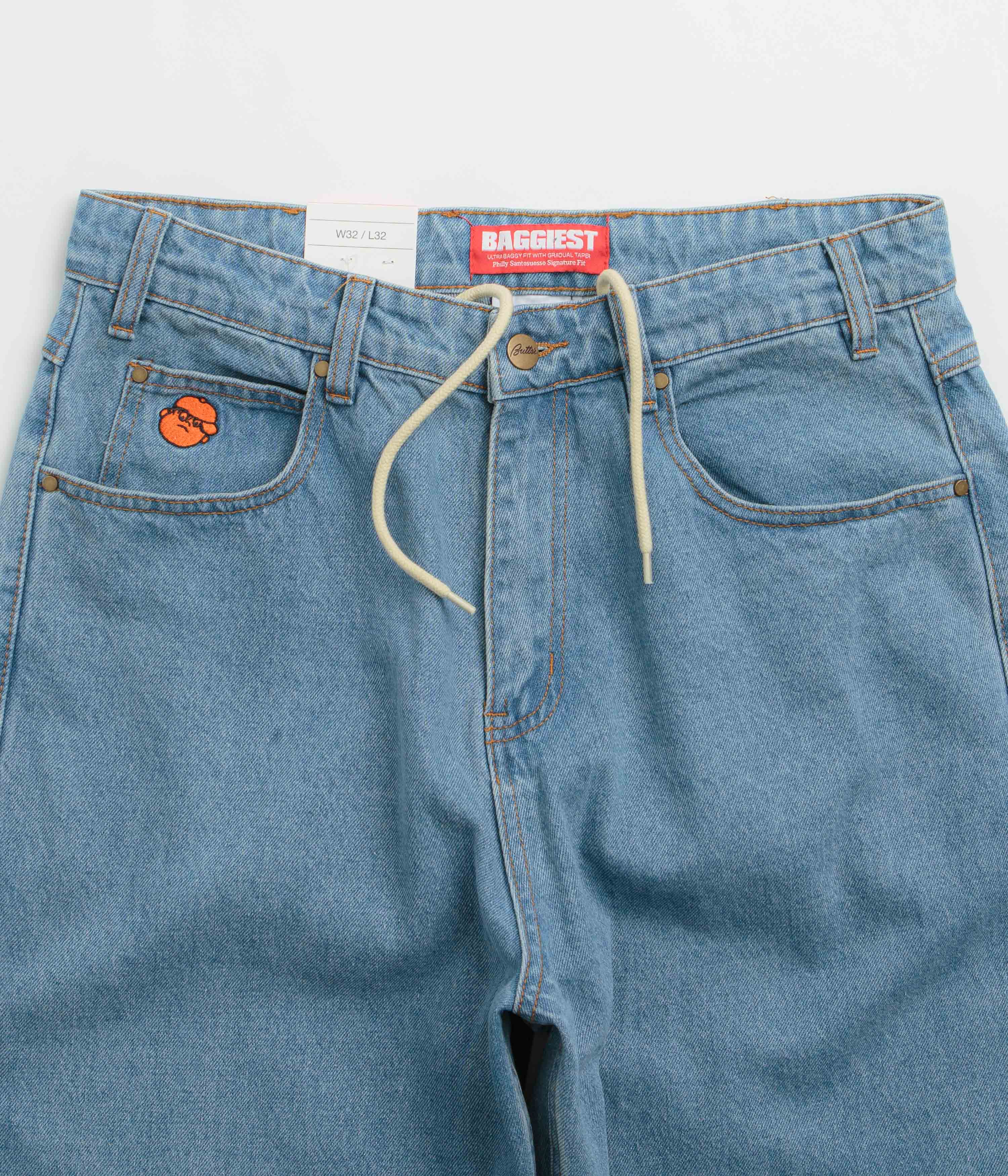 Butter Goods Santosuosso Jeans - Washed Indigo / Indigo - Image 4