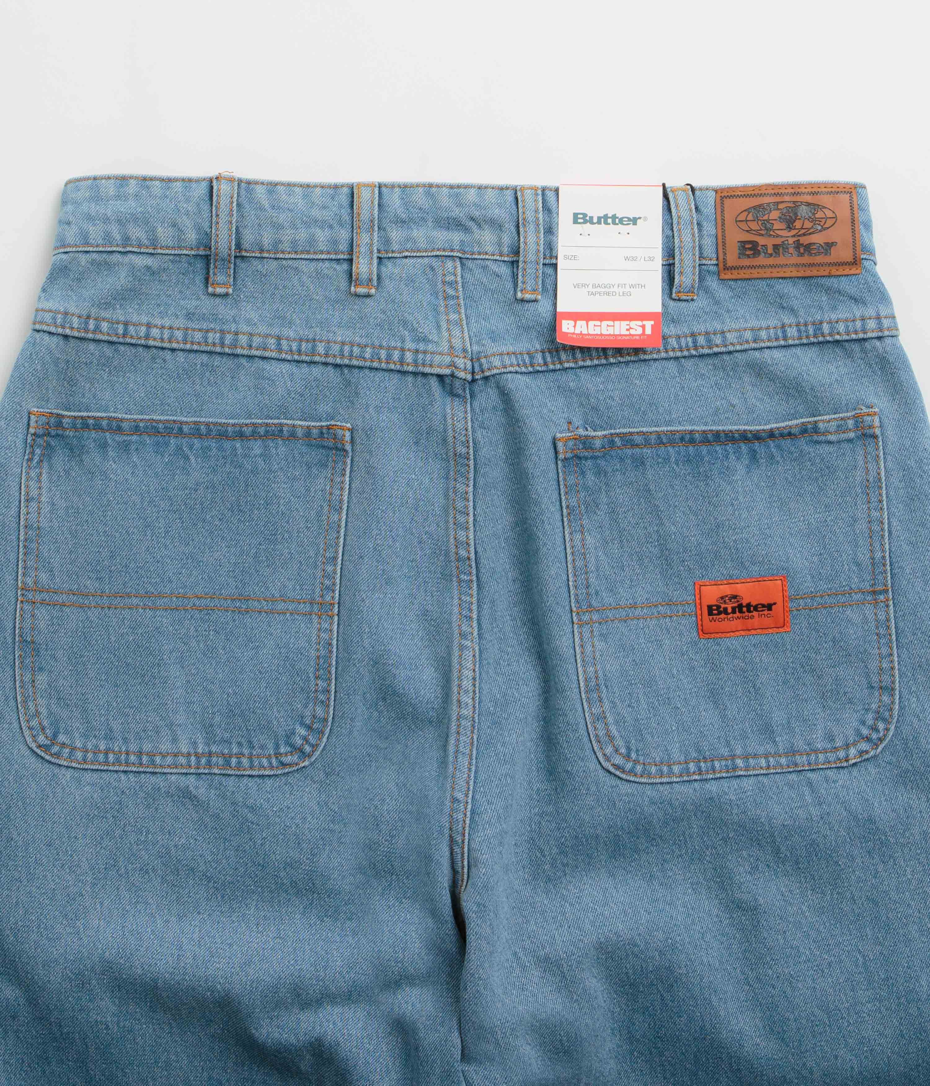 Butter Goods Santosuosso Jeans - Washed Indigo / Indigo - Image 6