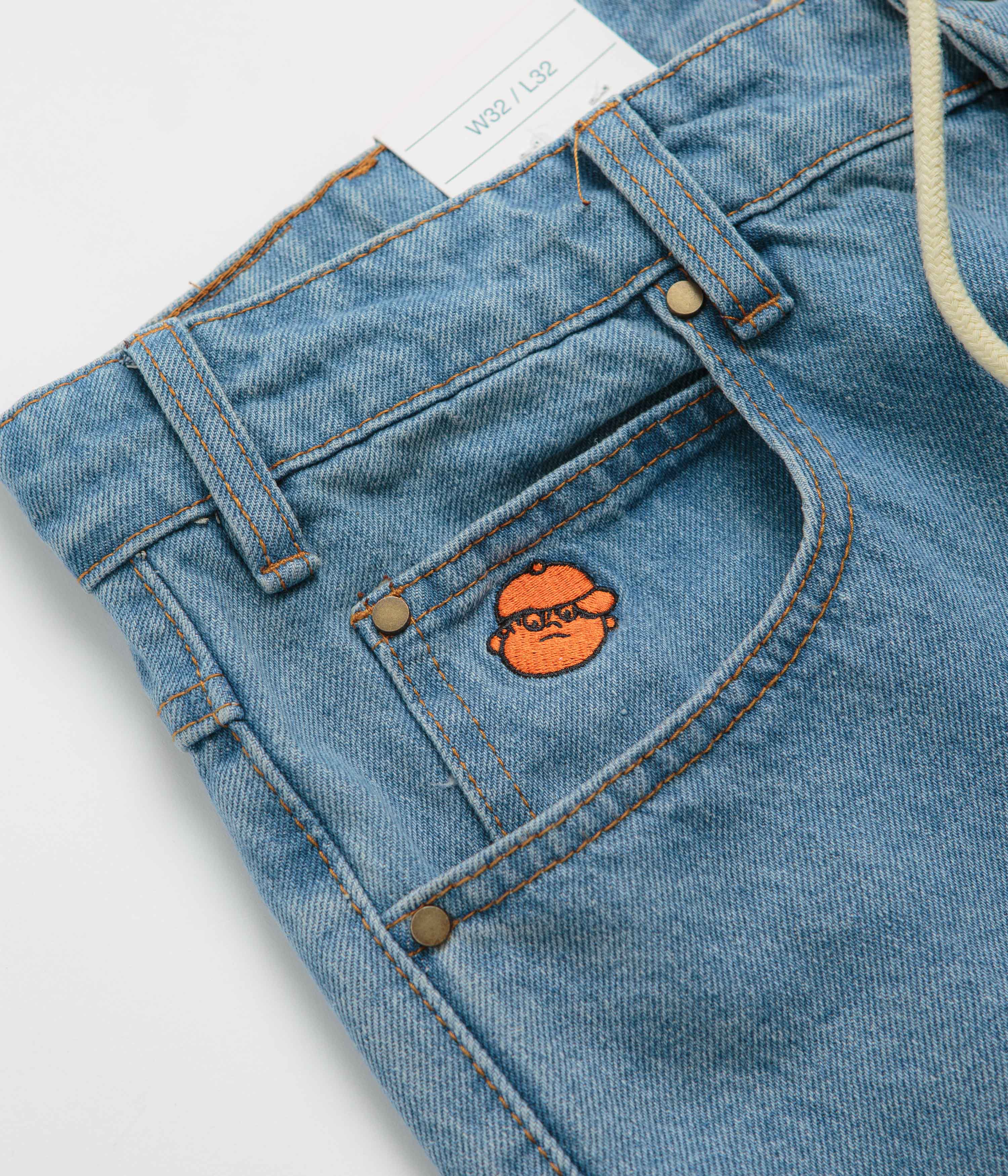 Butter Goods Santosuosso Jeans - Washed Indigo / Indigo - Image 7