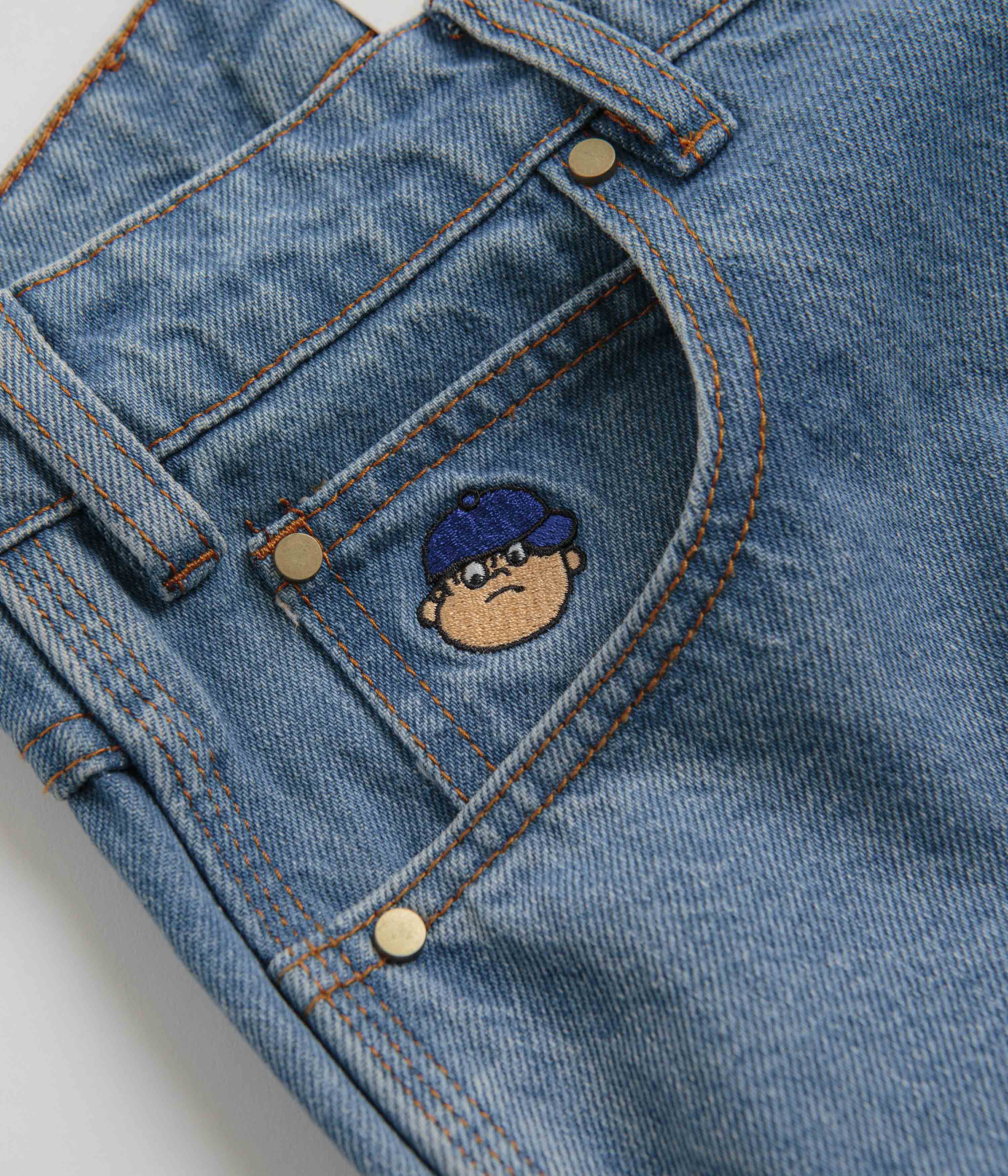 Butter Goods Santosuosso Jeans - Washed Indigo / Light Blue - Image 7