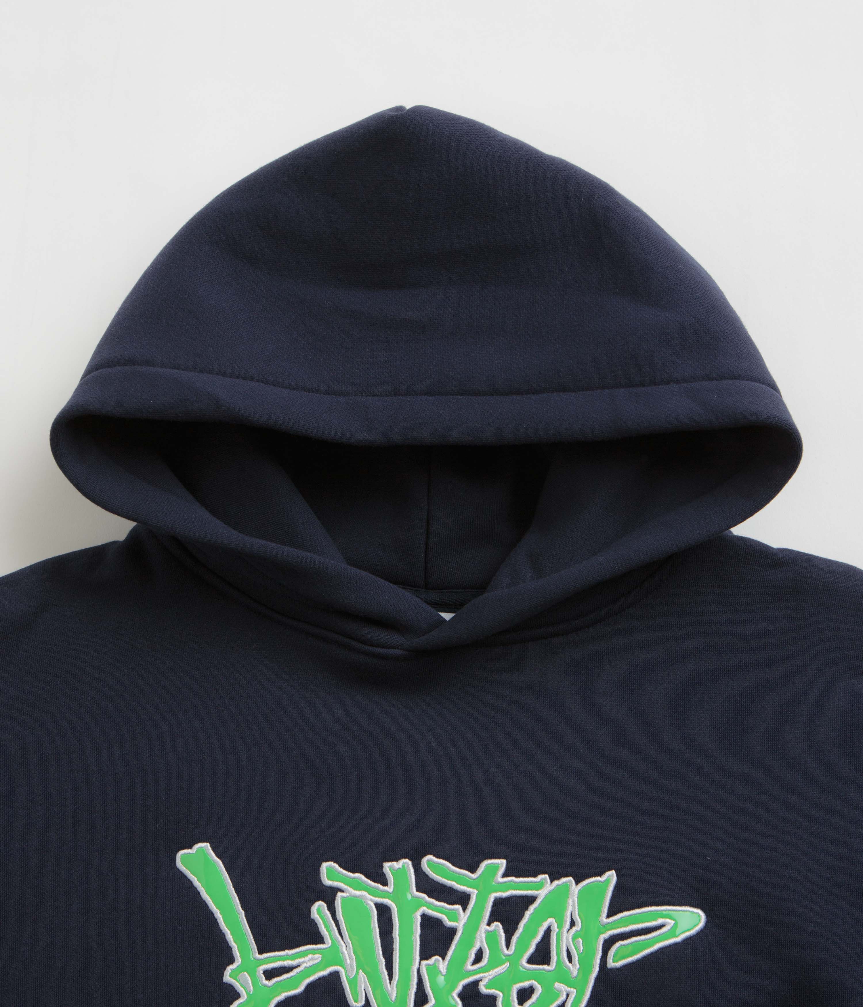Butter Goods Scratch Applique Hoodie - Deep Navy - Image 2
