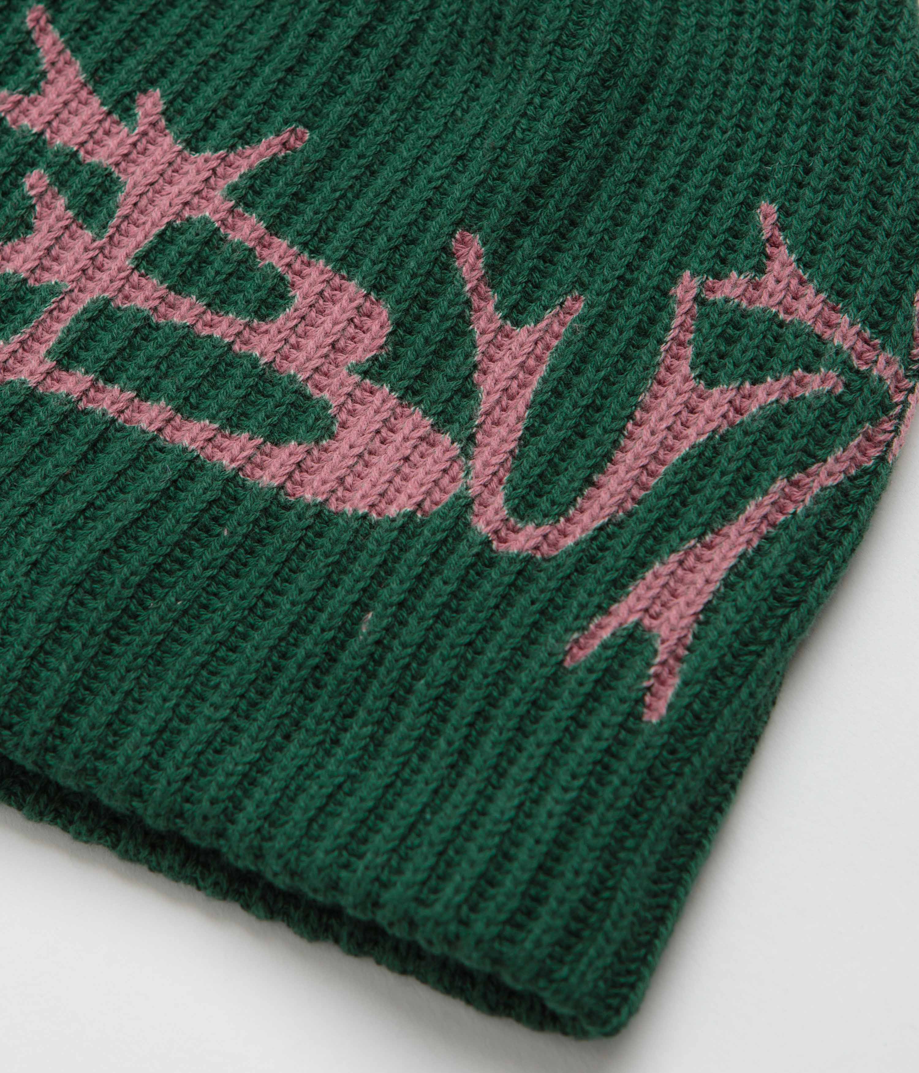 Butter Goods Scrawling Skully Beanie - Forest - Image 3