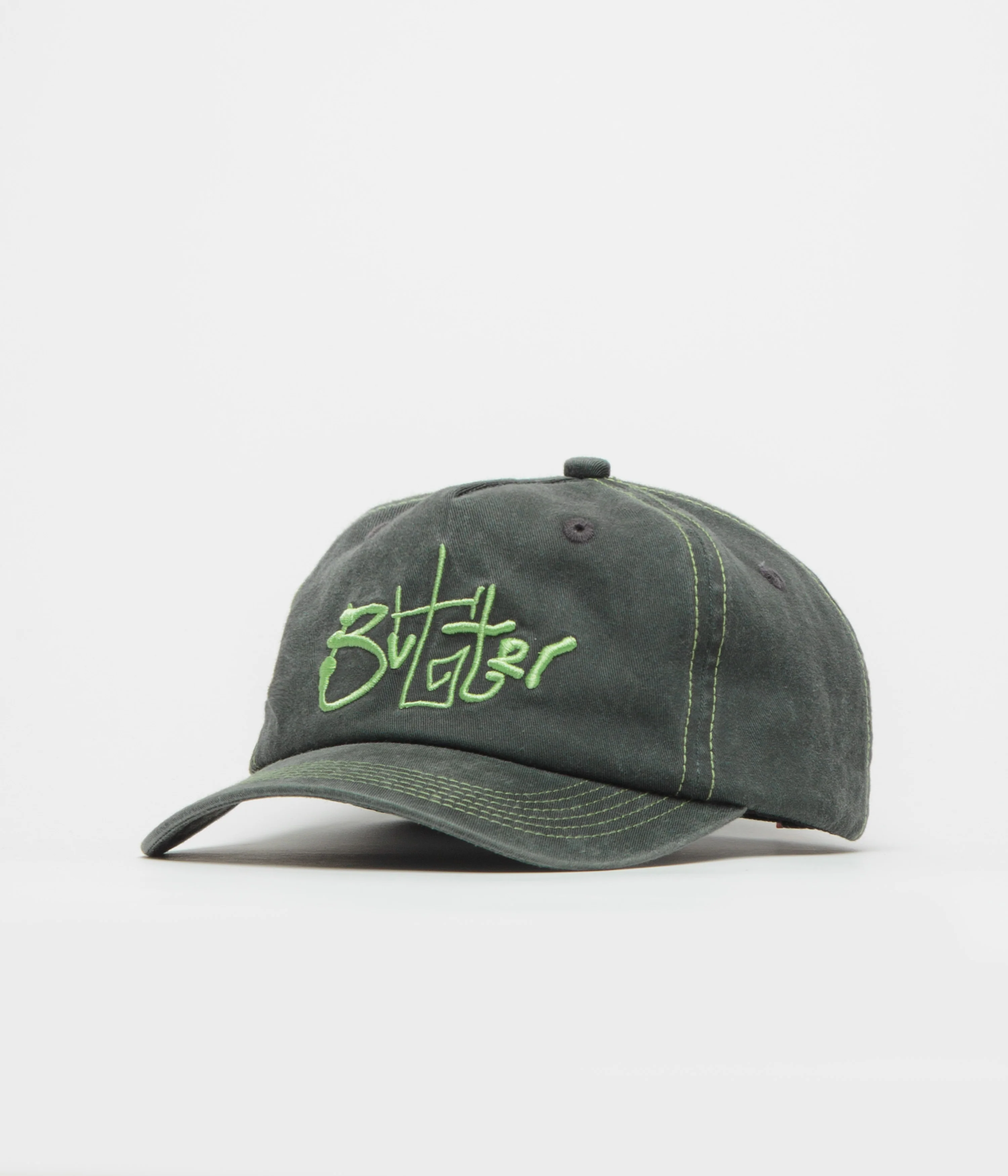 Butter Goods Scribble 5 Panel Cap - Washed Black