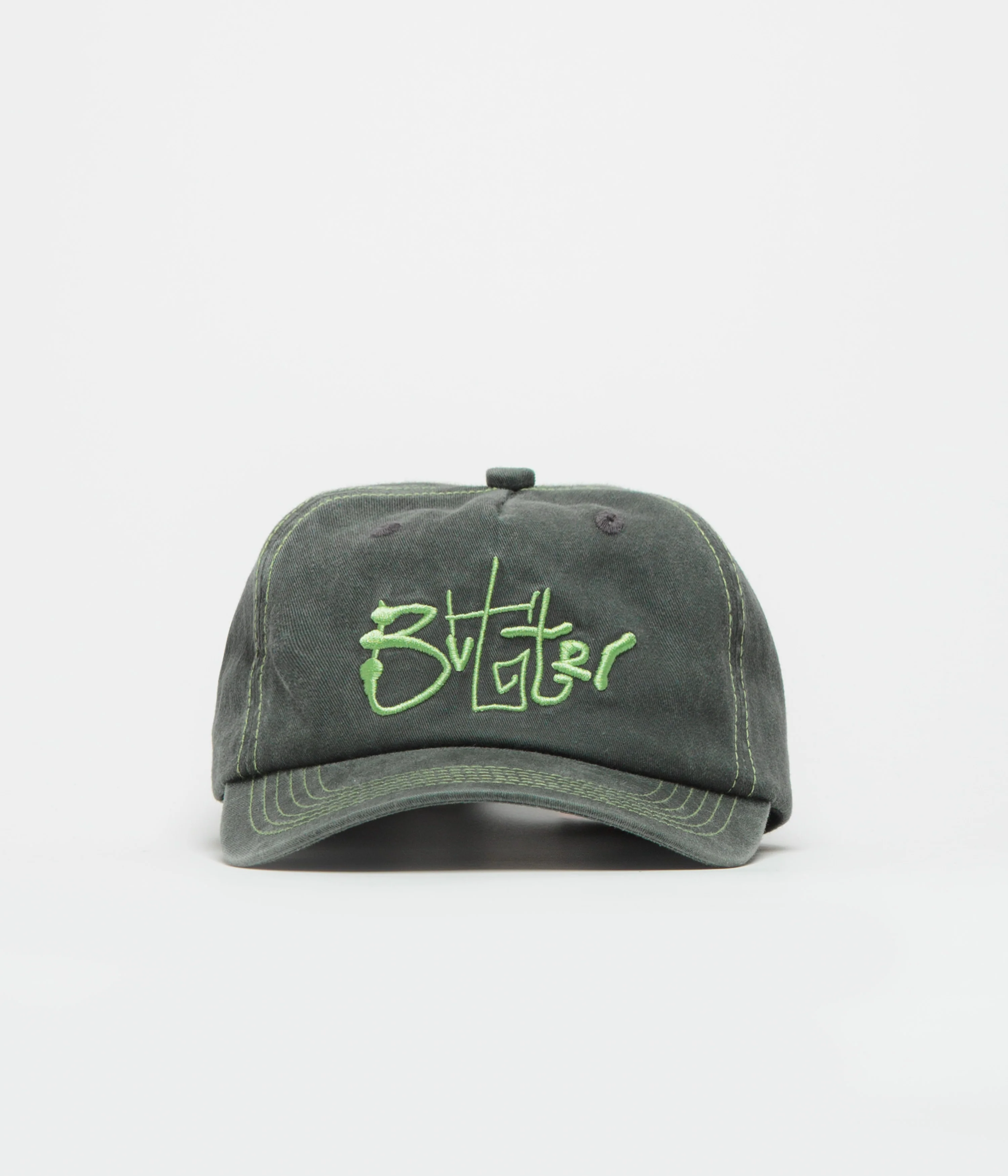 Butter Goods Scribble 5 Panel Cap - Washed Black - Image 2