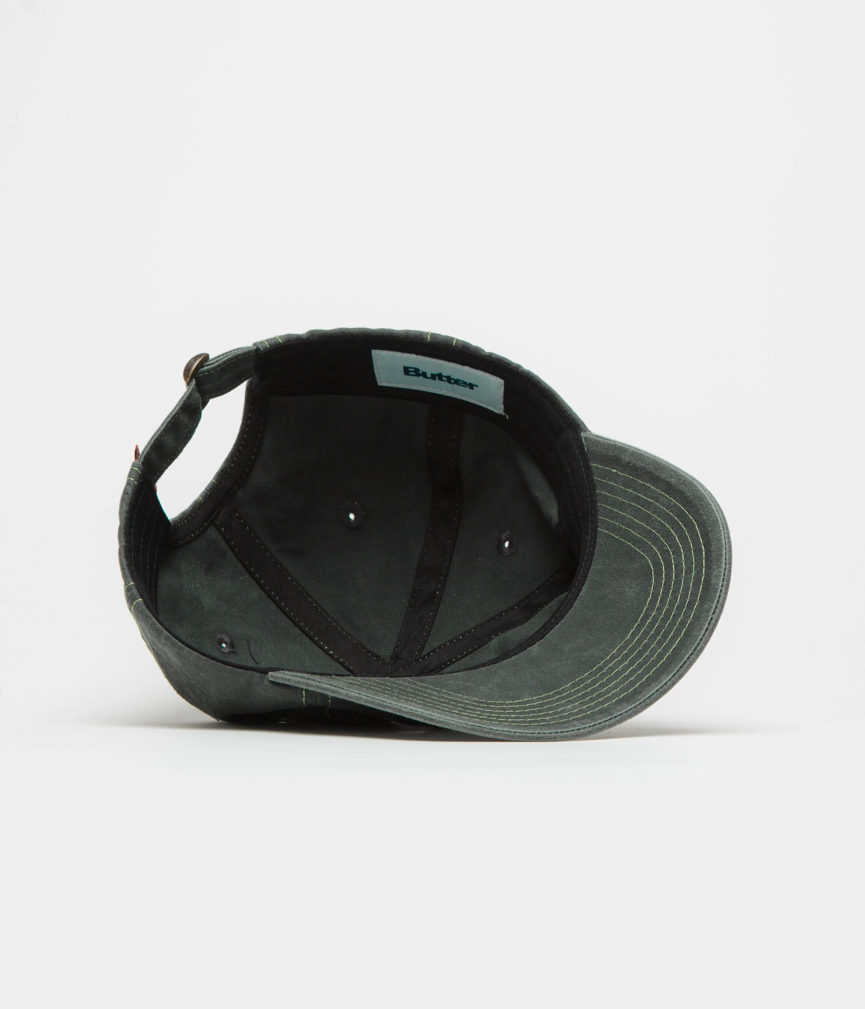 Butter Goods Scribble 5 Panel Cap - Washed Black - Image 4