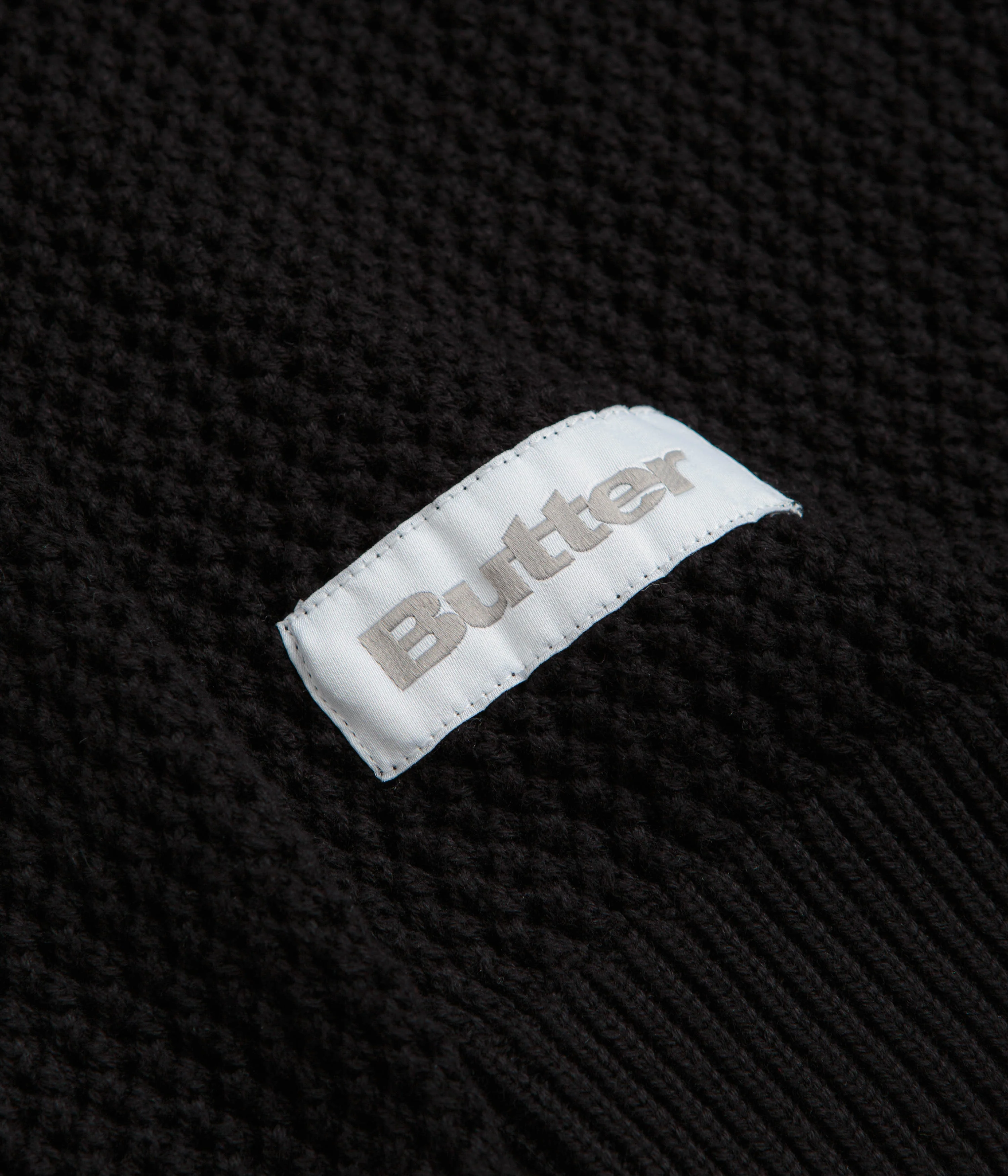Butter Goods Scribble Knit Sweatshirt - Black - Image 4