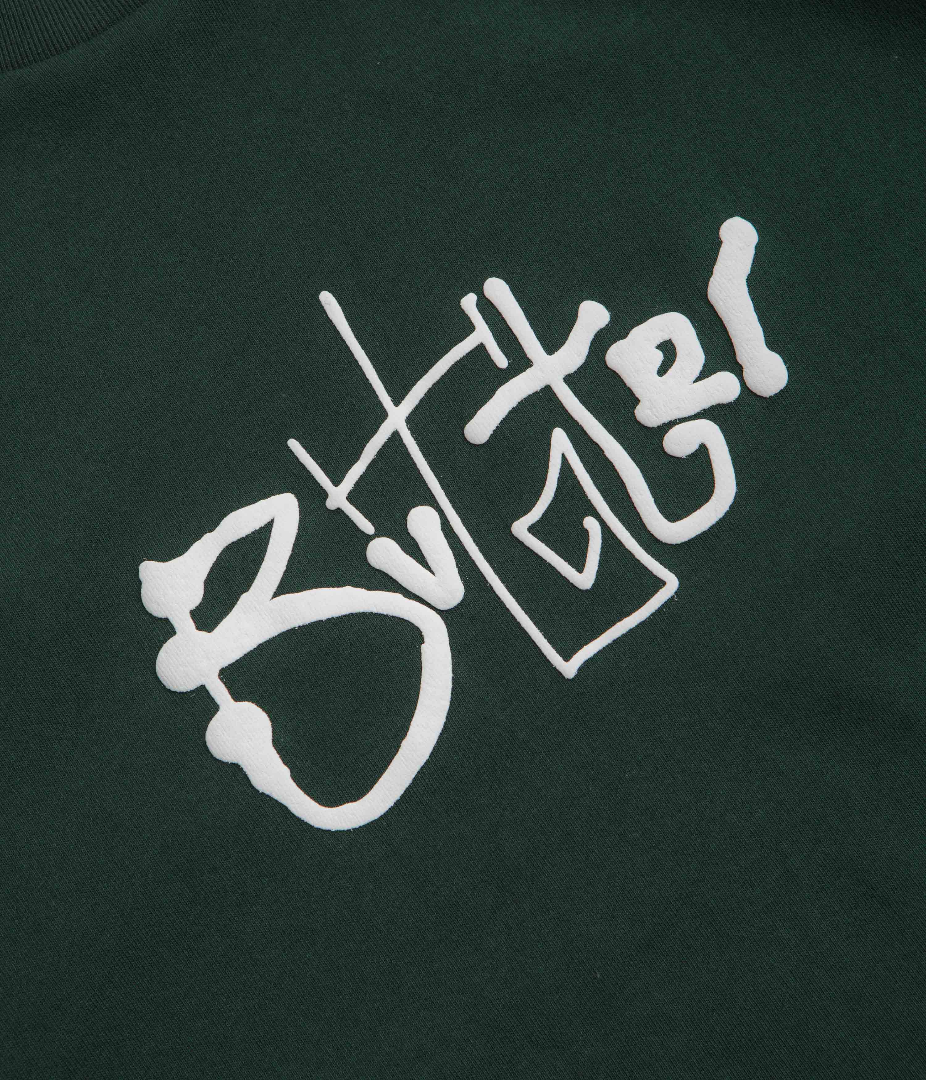 Butter Goods Scribble T-Shirt - Dark Forest - Image 2