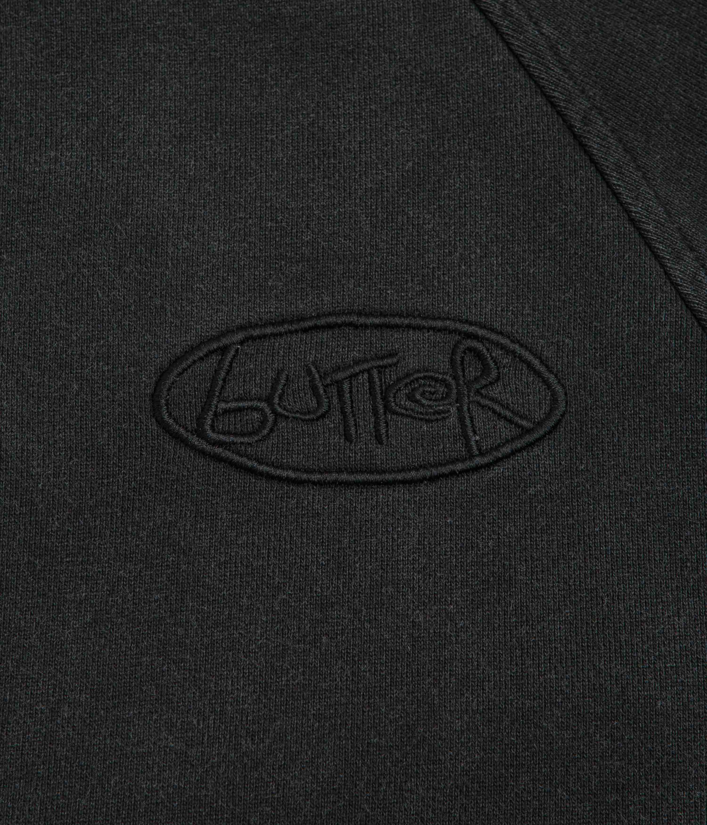Butter Goods Scrubbed Crewneck Sweatshirt - Black - Image 2