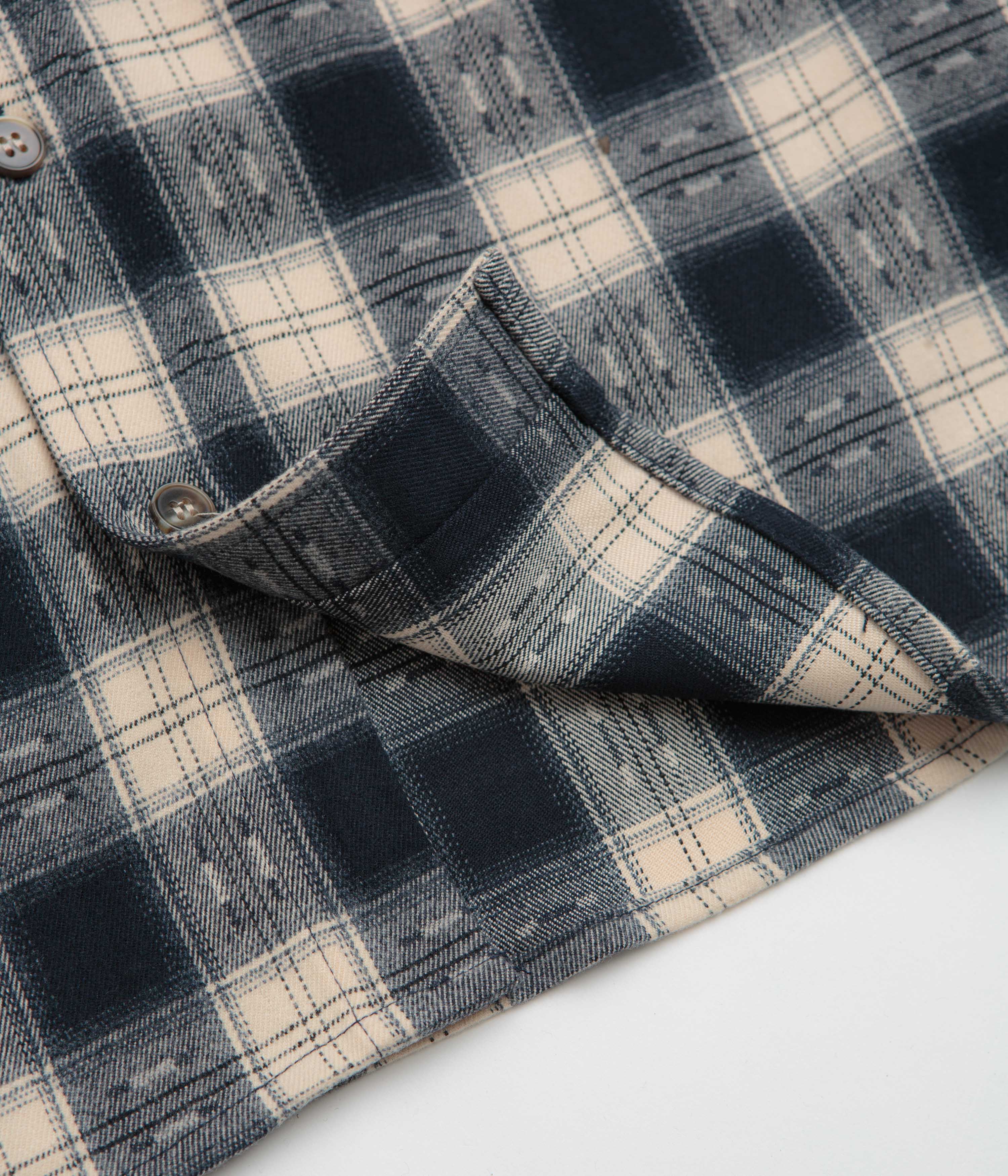 Butter Goods Sirocco Shirt - Navy / White - Image 4