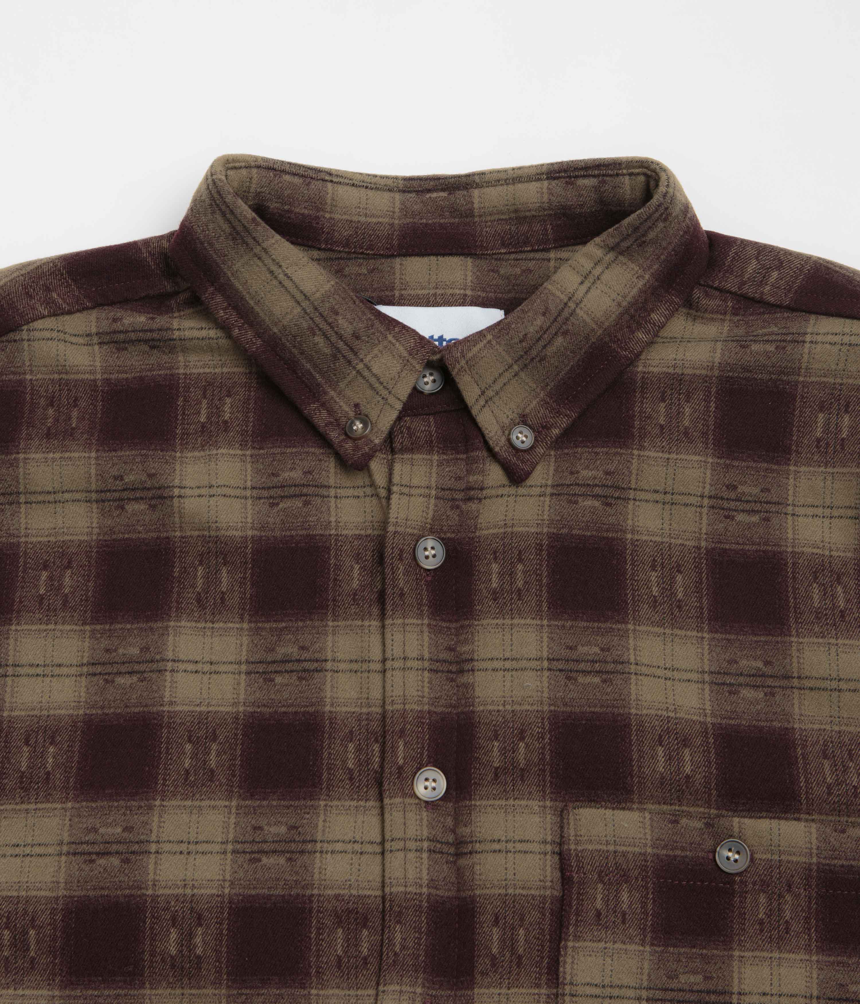 Butter Goods Sirocco Shirt - Plum / Taupe - Image 3