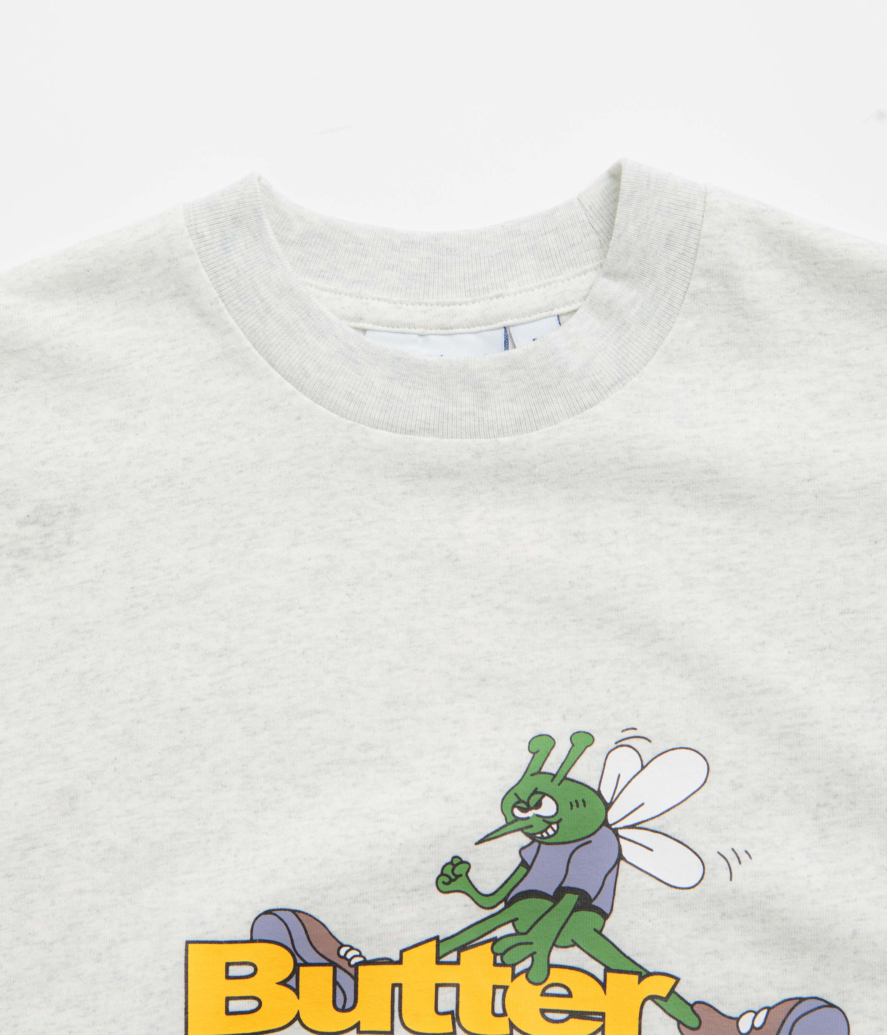 Butter Goods Skeeter Logo T-Shirt - Ash - Image 3