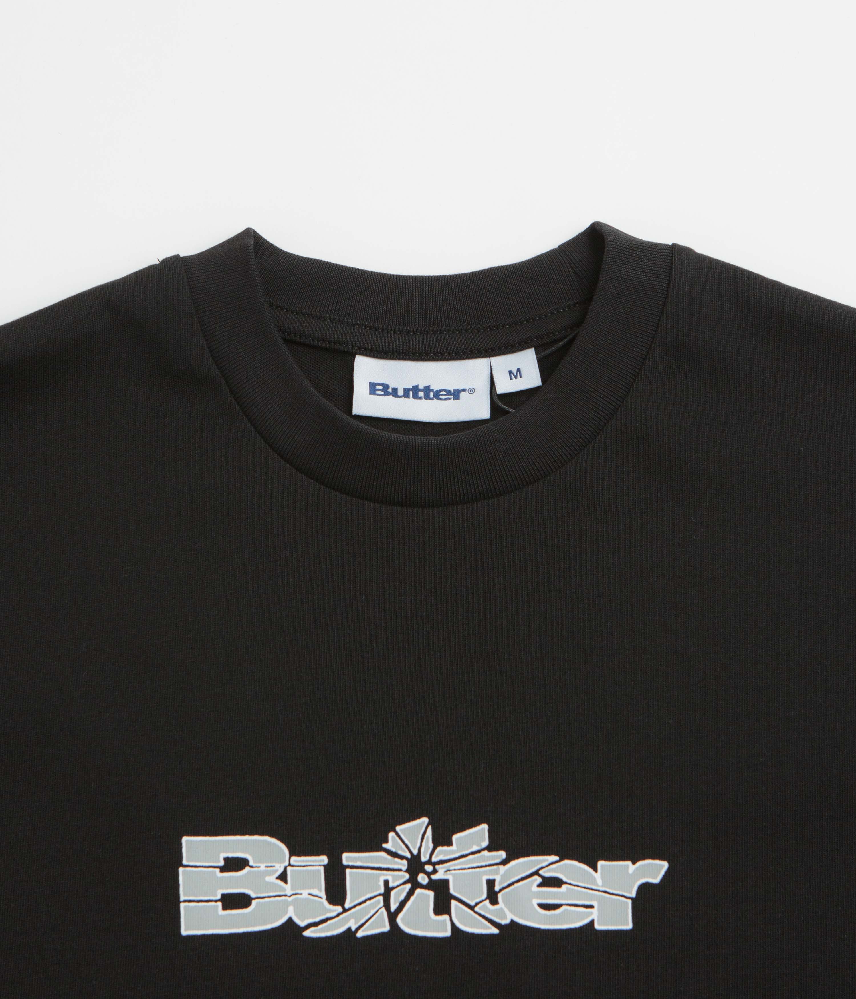 Butter Goods Smashed Logo T-Shirt - Black - Image 2