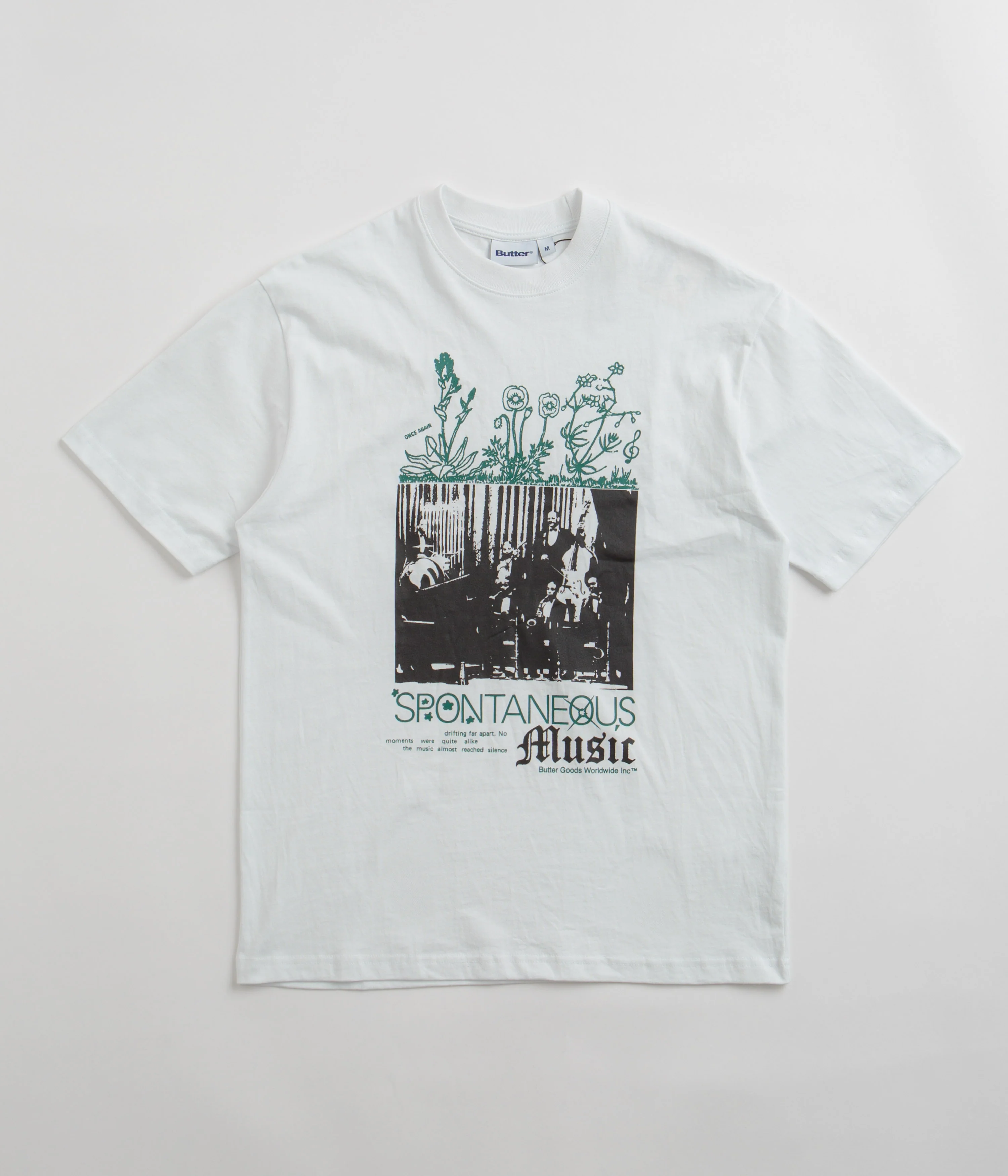 Butter Goods Spontaneous Music T-Shirt - White
