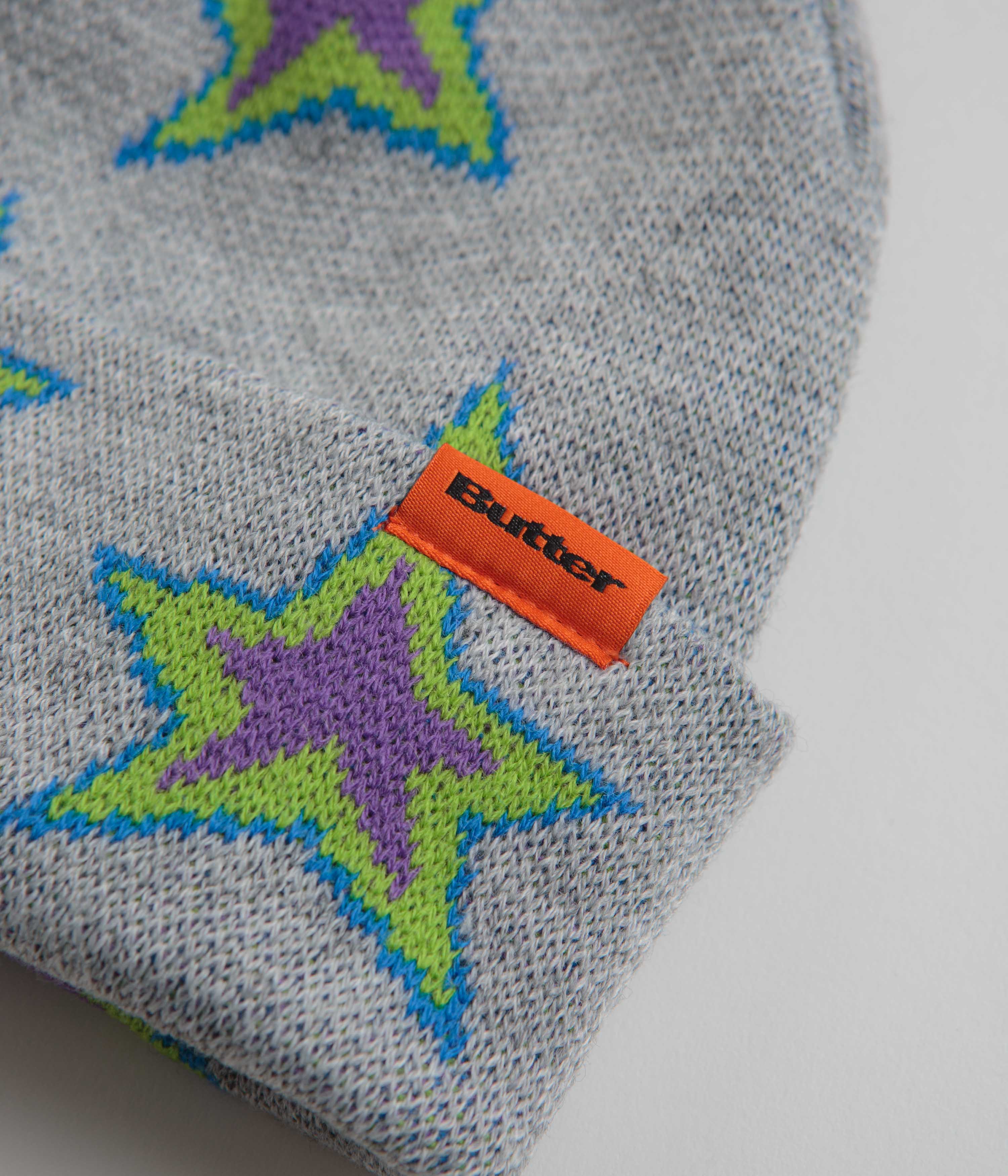 Butter Goods Star Beanie - Grey - Image 2