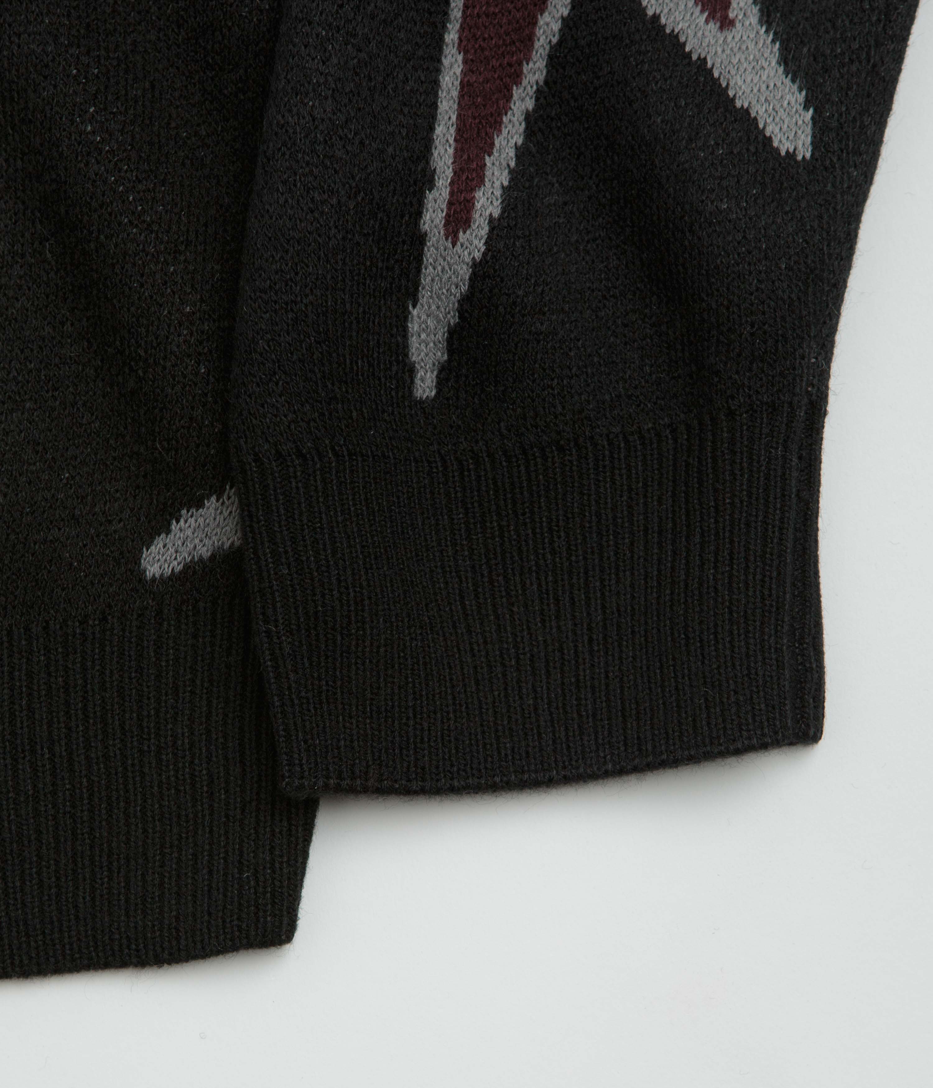 Butter Goods Star Polo Knit Sweatshirt - Black - Image 4