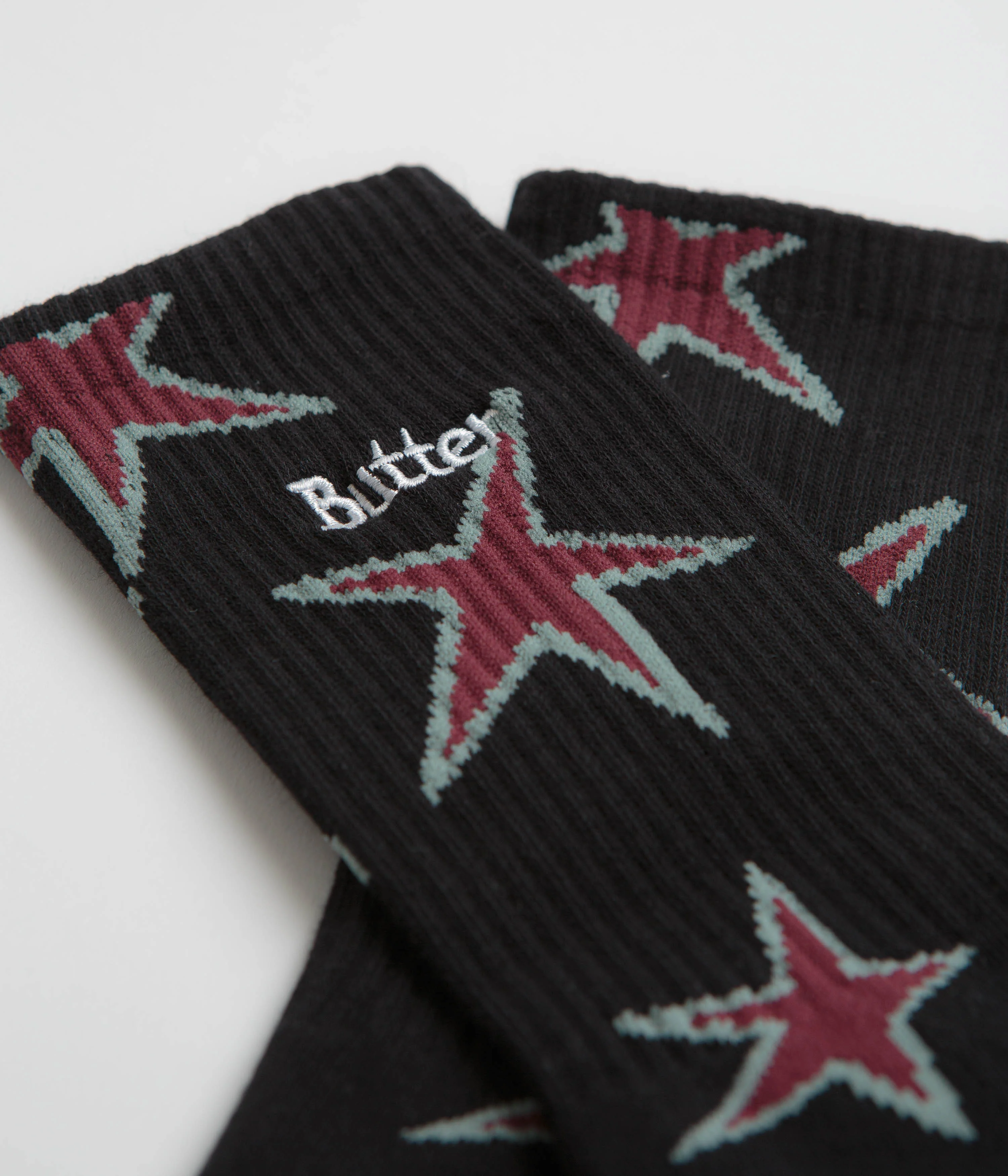 Butter Goods Star Socks - Black - Image 3