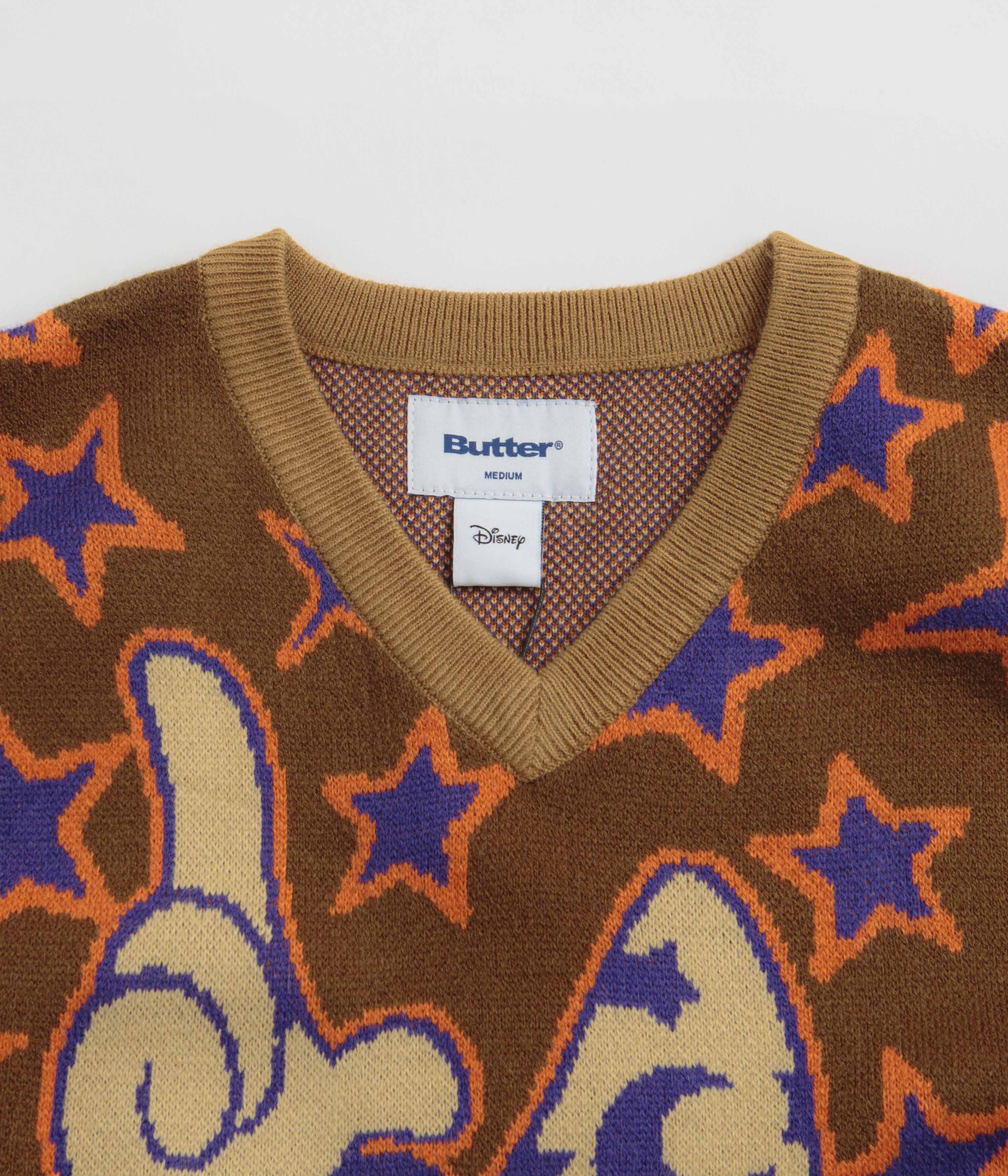 Butter Goods Starry Skies Knitted Vest - Brown - Image 2
