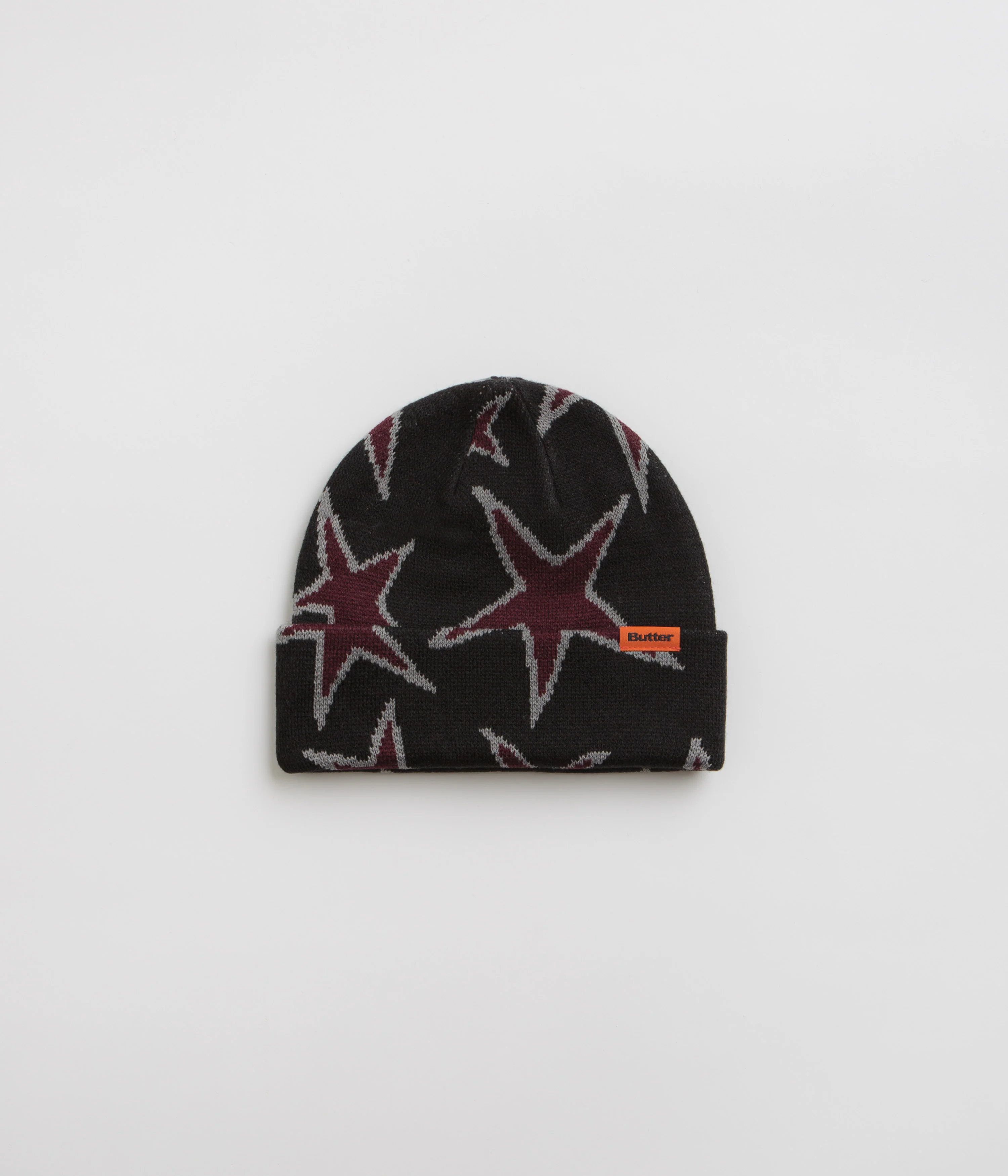 Butter Goods Stars Cuff Beanie - Black