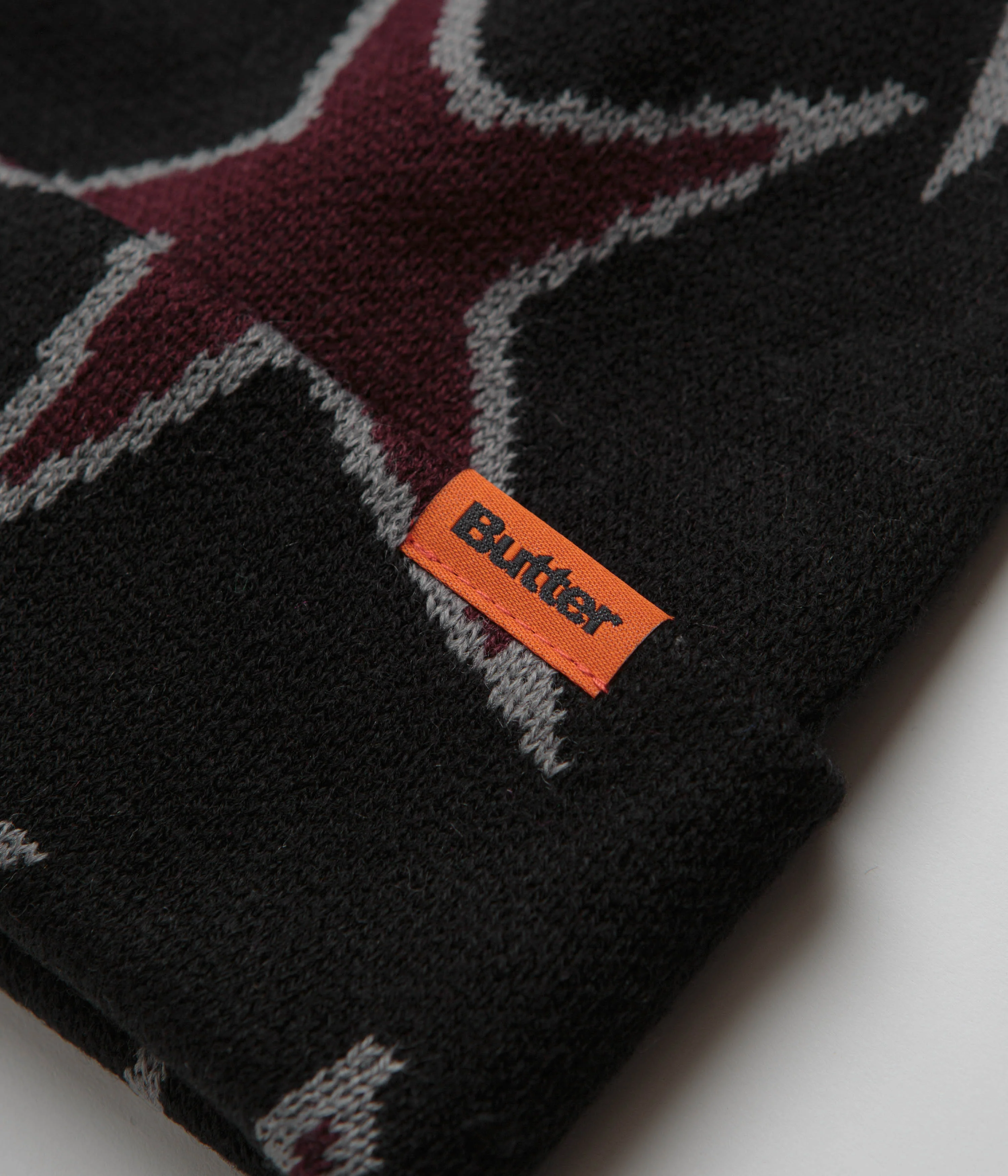 Butter Goods Stars Cuff Beanie - Black - Image 2