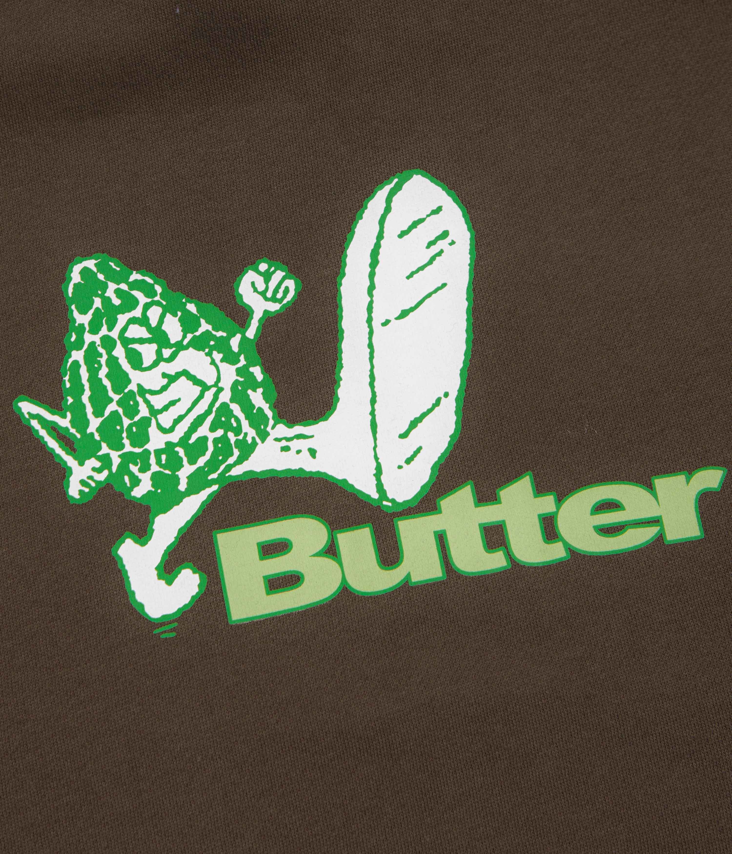 Butter Goods Steppin' Logo Hoodie - Brown - Image 2