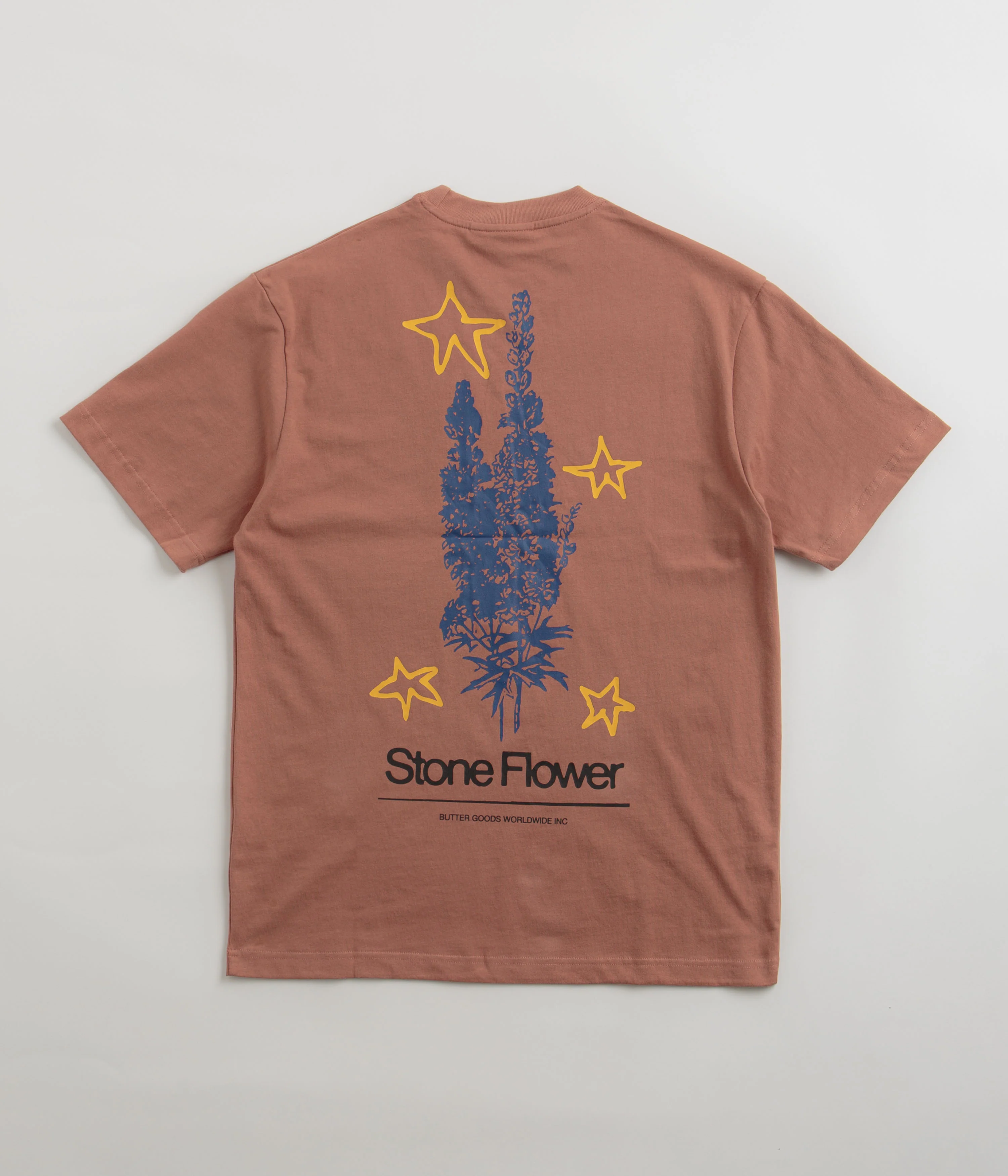Butter Goods Stone Flower T-Shirt - Washed Wood