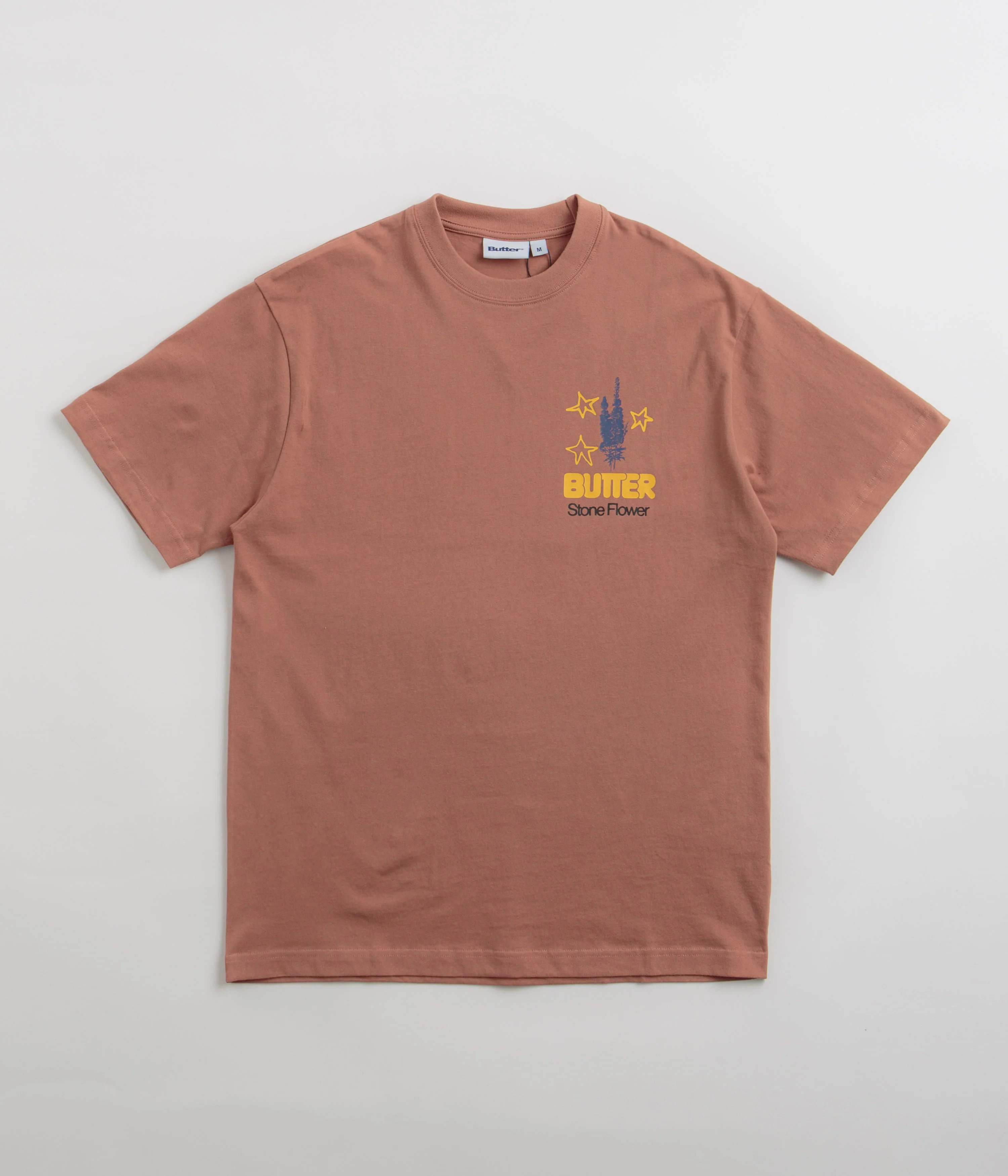 Butter Goods Stone Flower T-Shirt - Washed Wood - Image 2