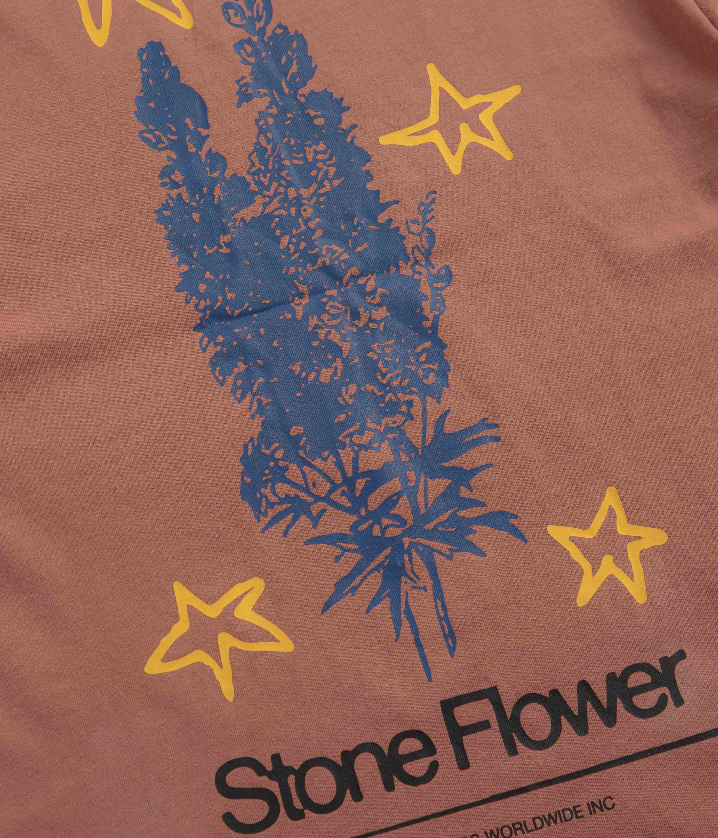 Butter Goods Stone Flower T-Shirt - Washed Wood - Image 5