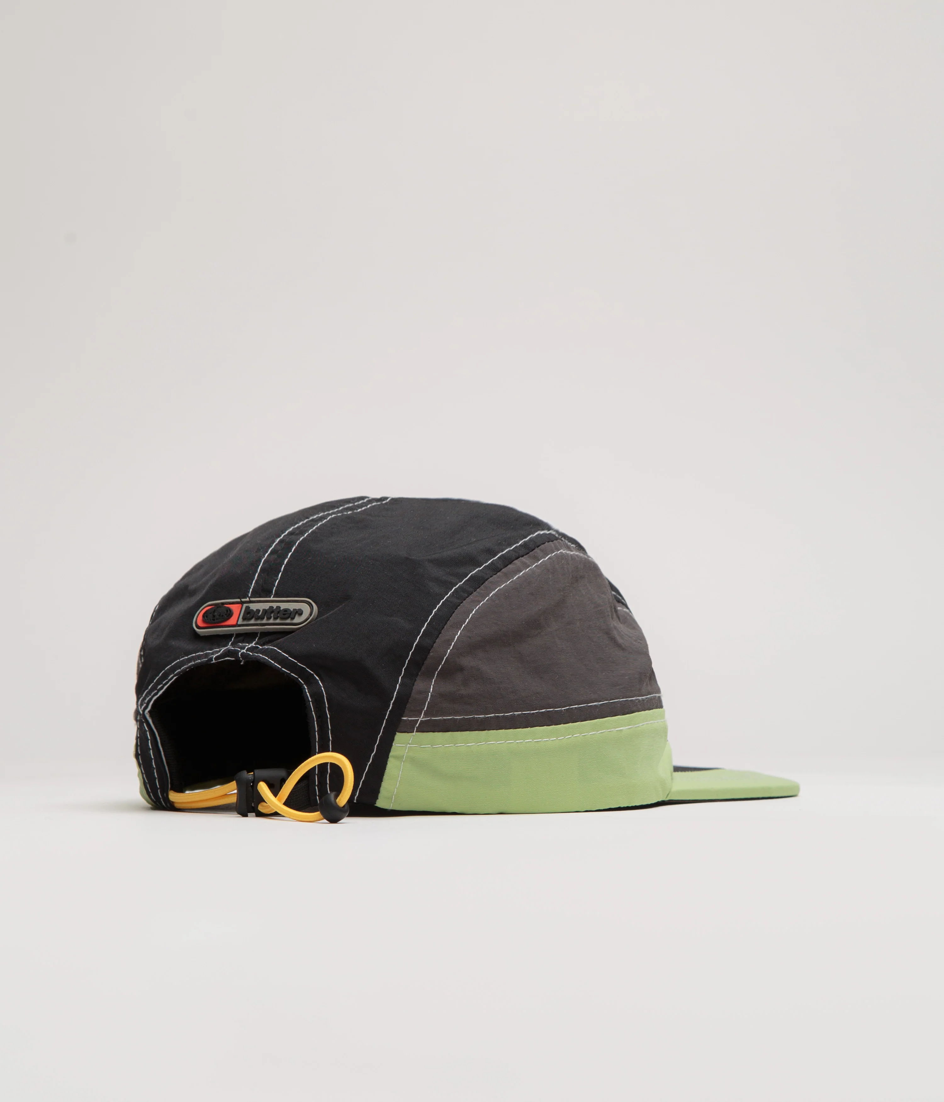 Butter Goods Stream 4 Panel Cap - Black / Pistachio - Image 2