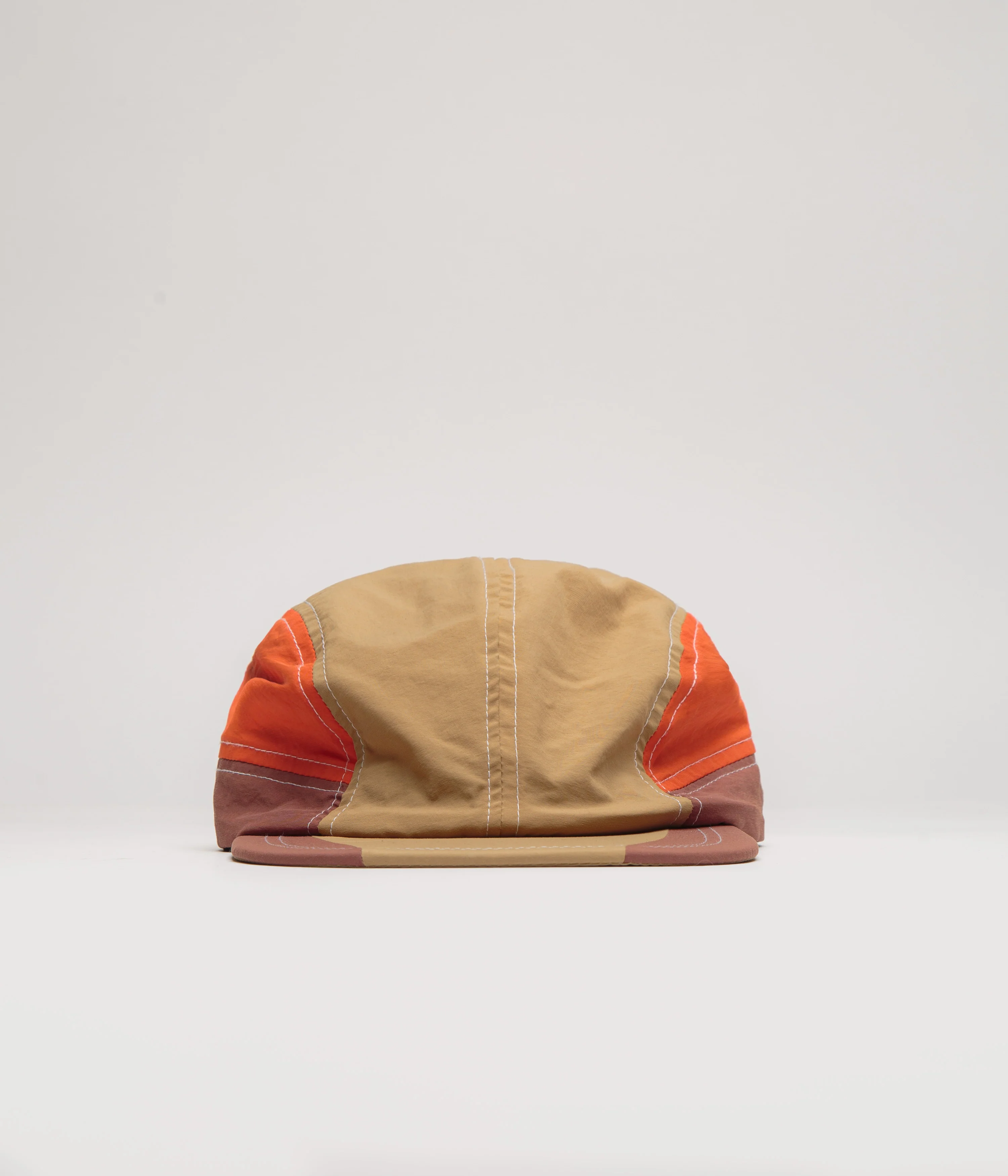 Butter Goods Stream 4 Panel Cap - Khaki / Citrus - Image 4