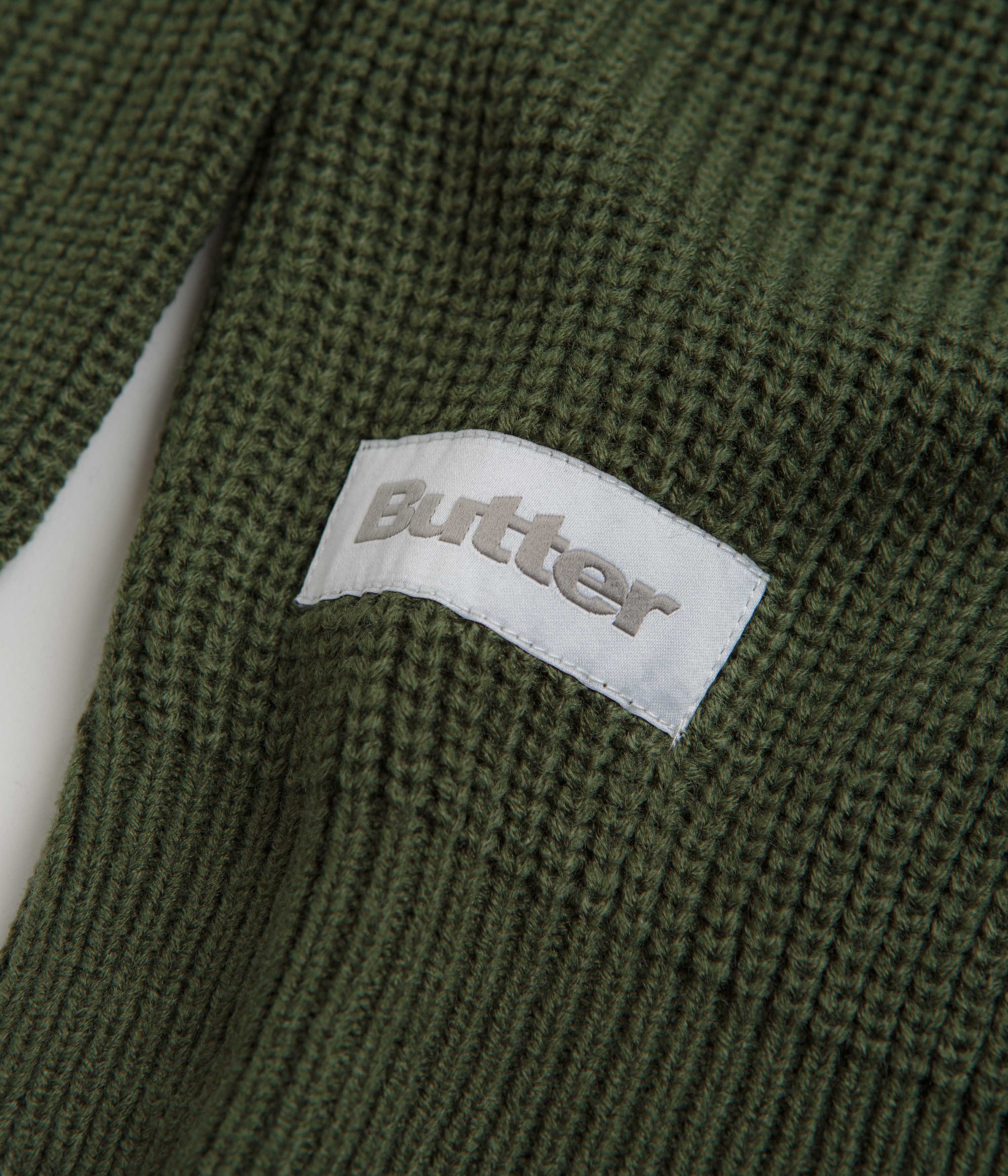 Butter Goods Stripe Knitted Sweatshirt - Ivy - Image 3