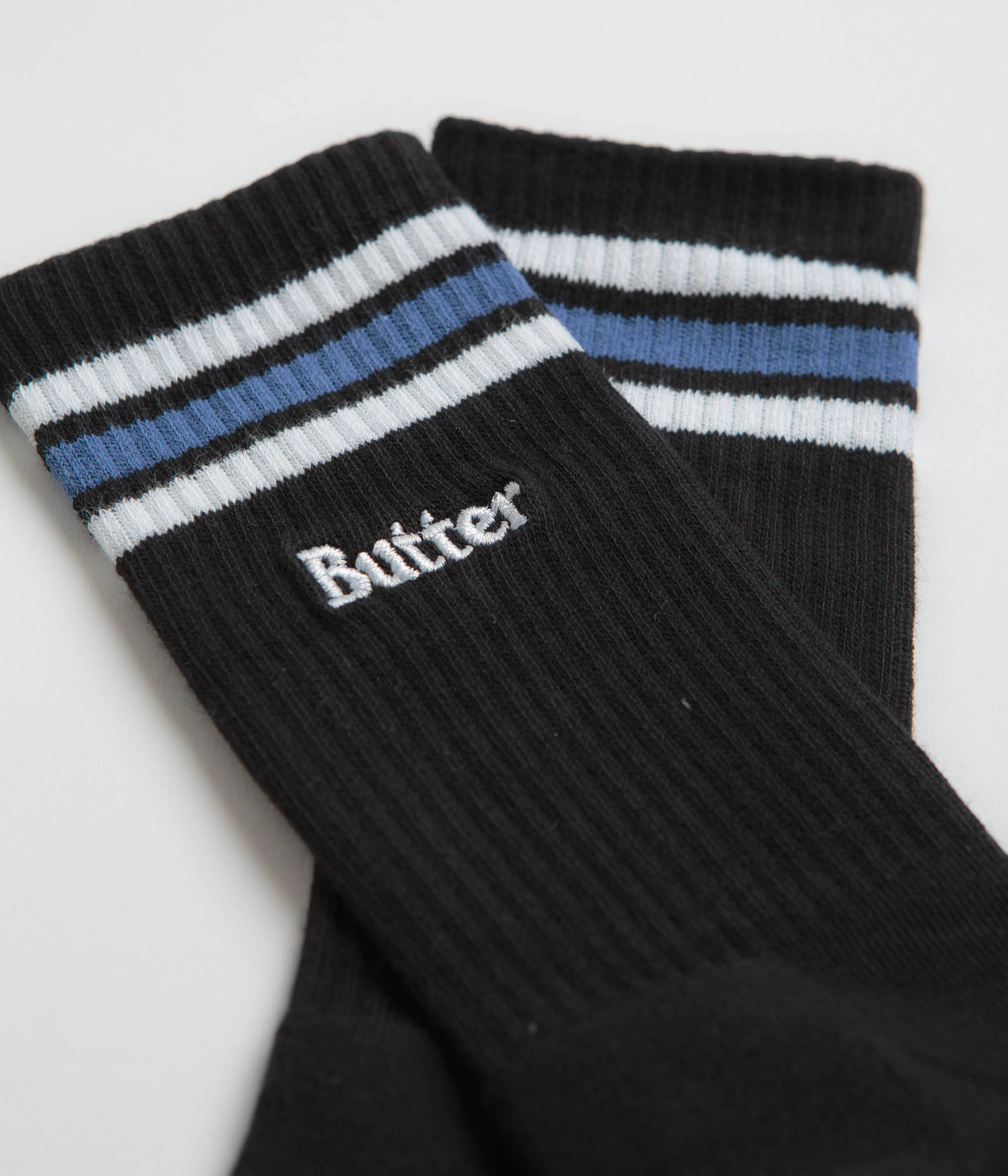 Butter Goods Stripe Socks - Black - Image 3
