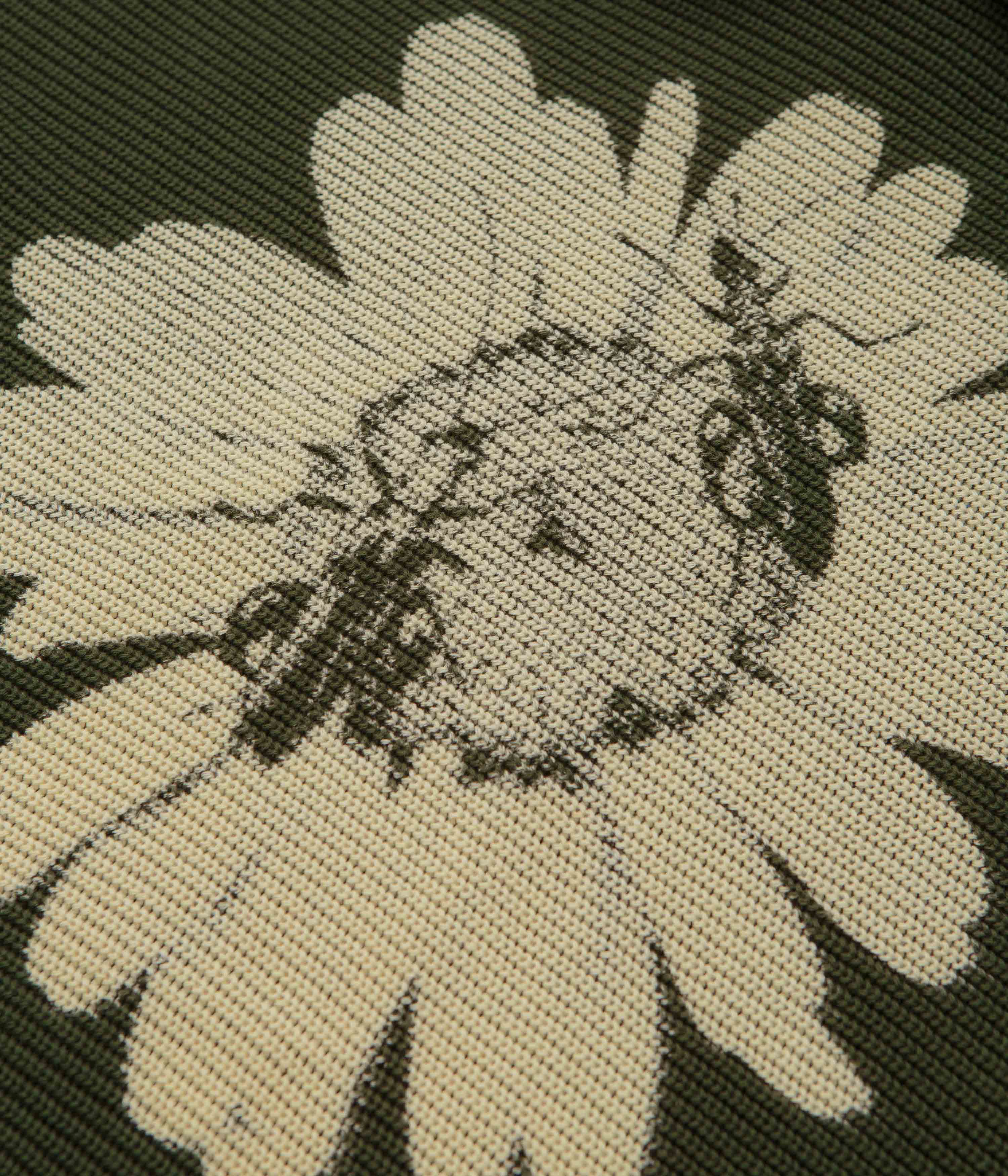 Butter Goods Sunflower Knit Sweatshirt - Army - Image 3