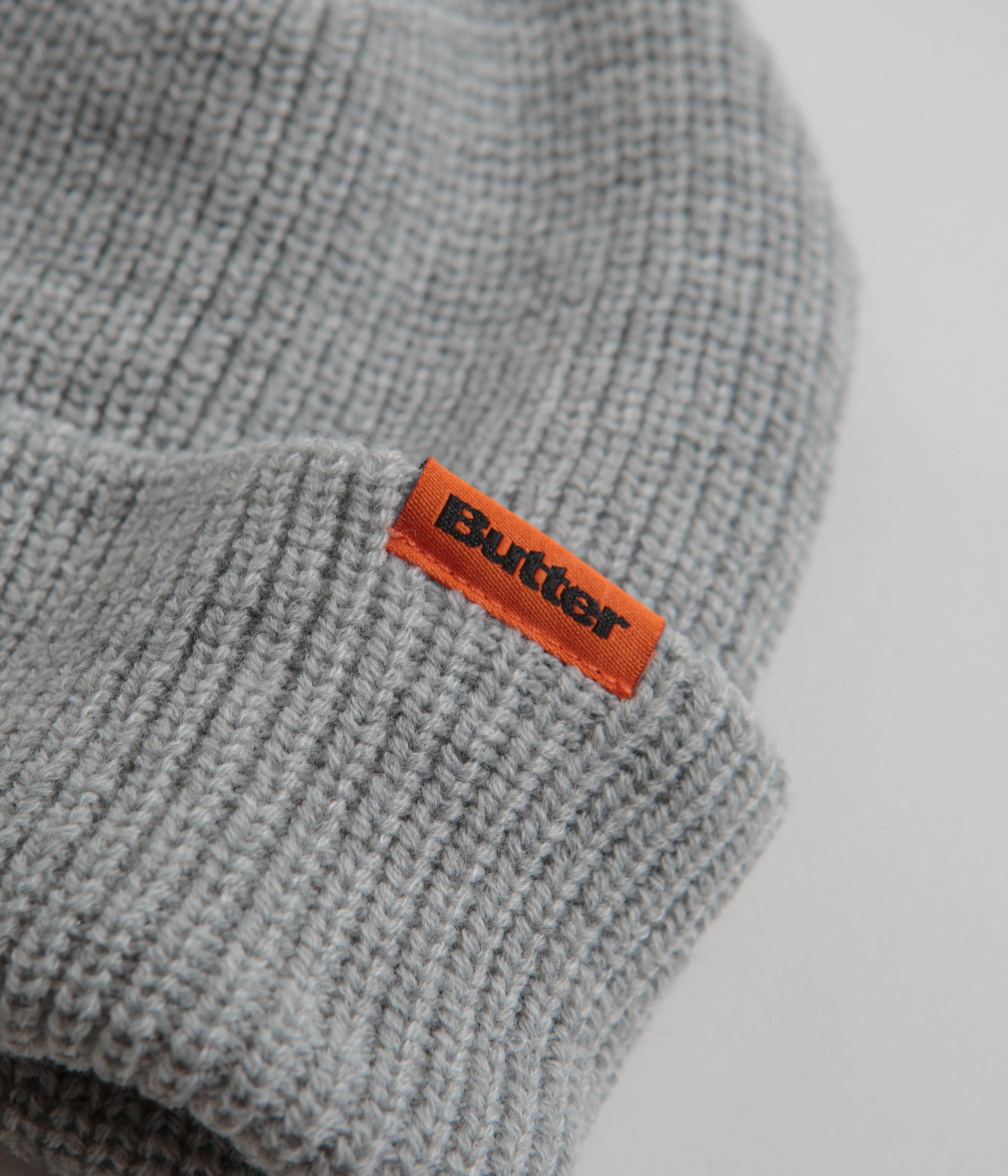 Butter Goods Tall Wharfie Beanie - Ash Grey - Image 2