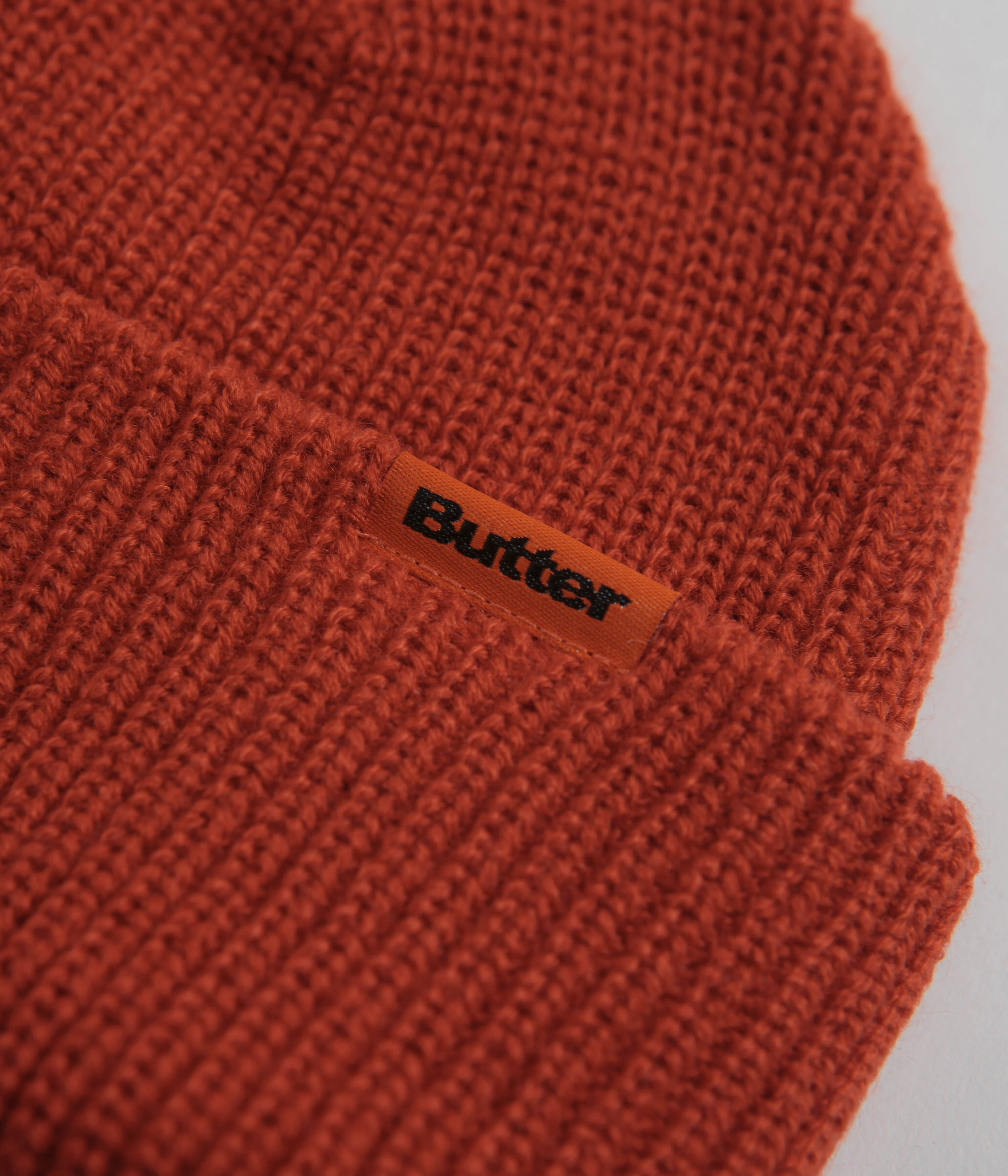 Butter Goods Tall Wharfie Beanie - Red - Image 2