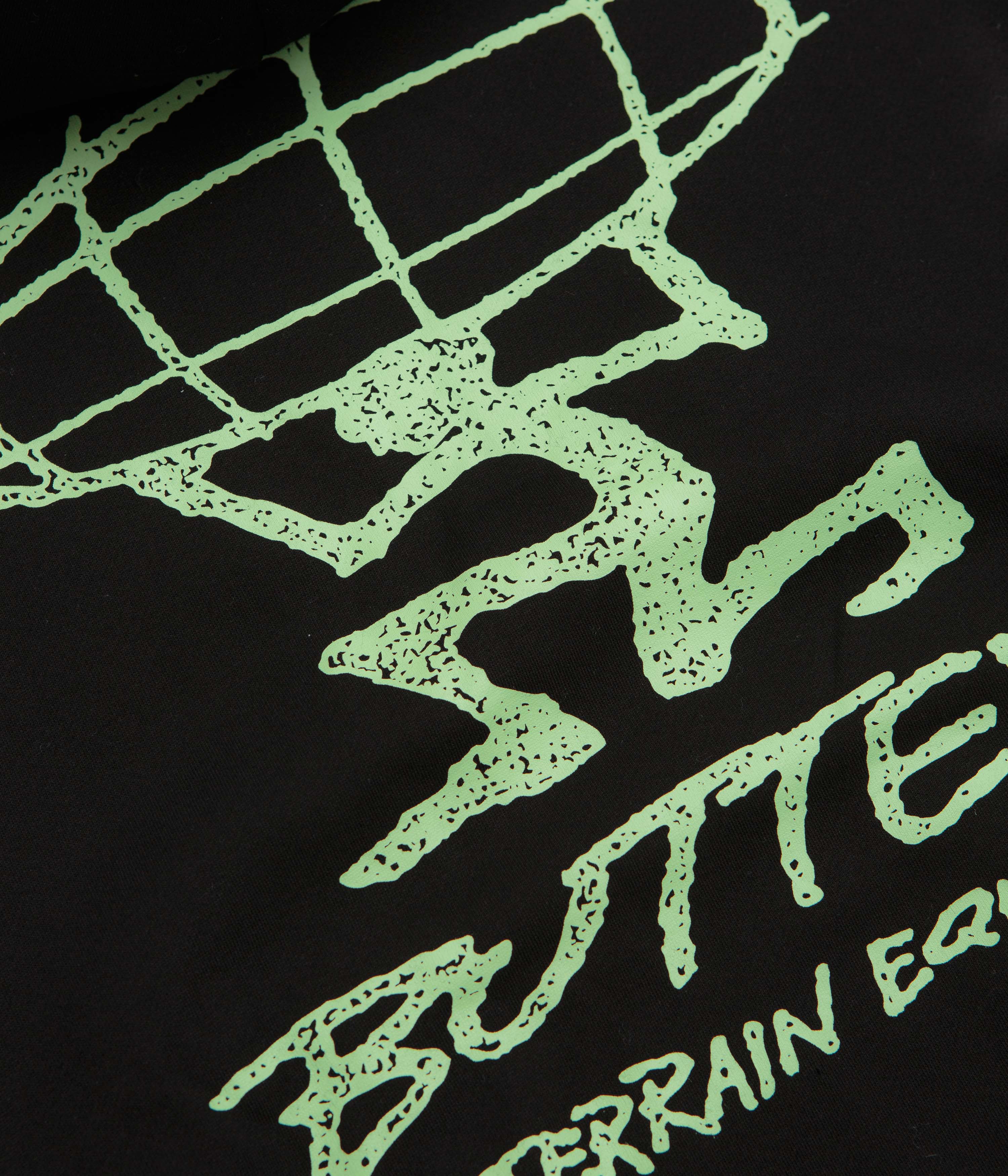 Butter Goods Terrain Hoodie - Black / Green / Black - Image 4