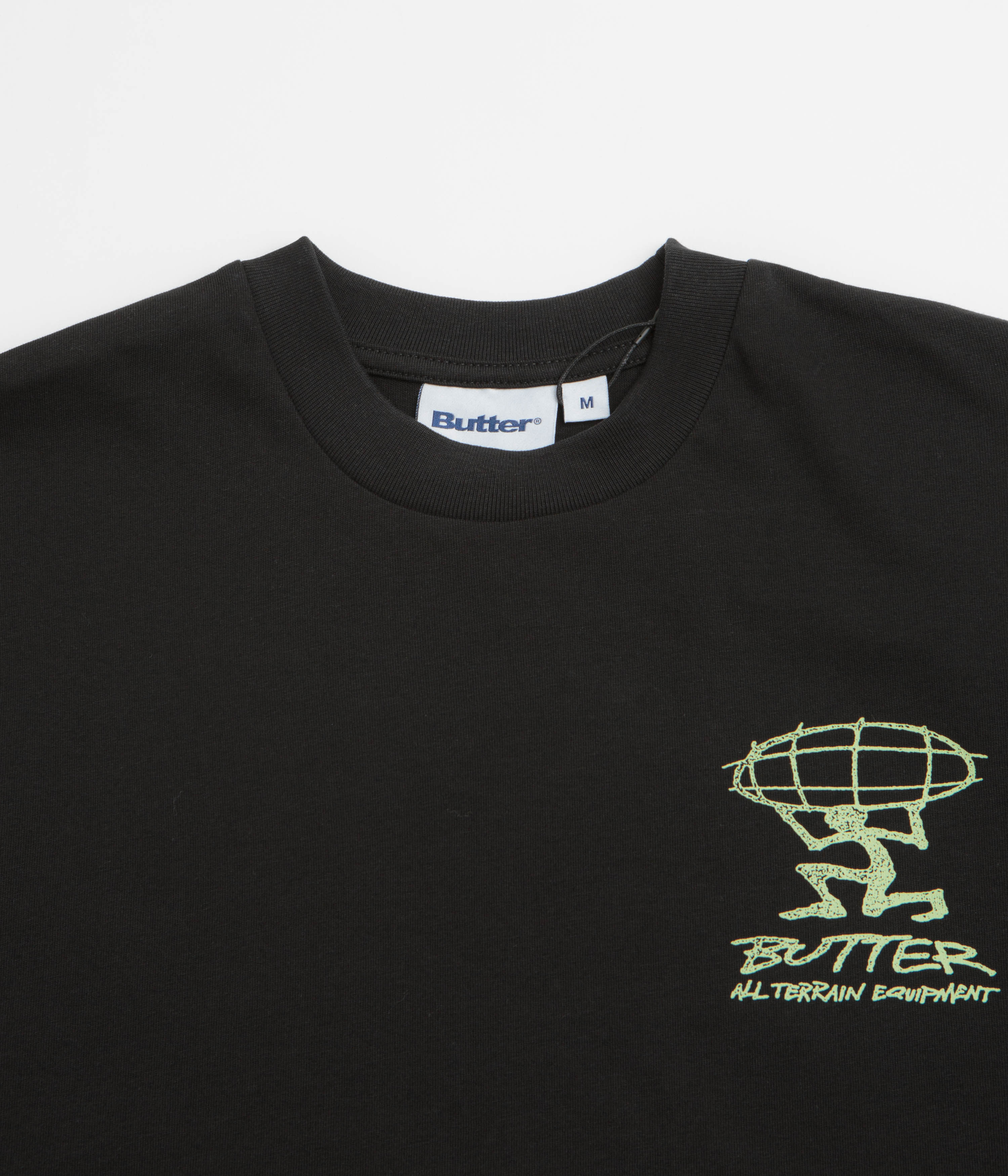 Butter Goods Terrain T-Shirt - Black / Green - Image 3