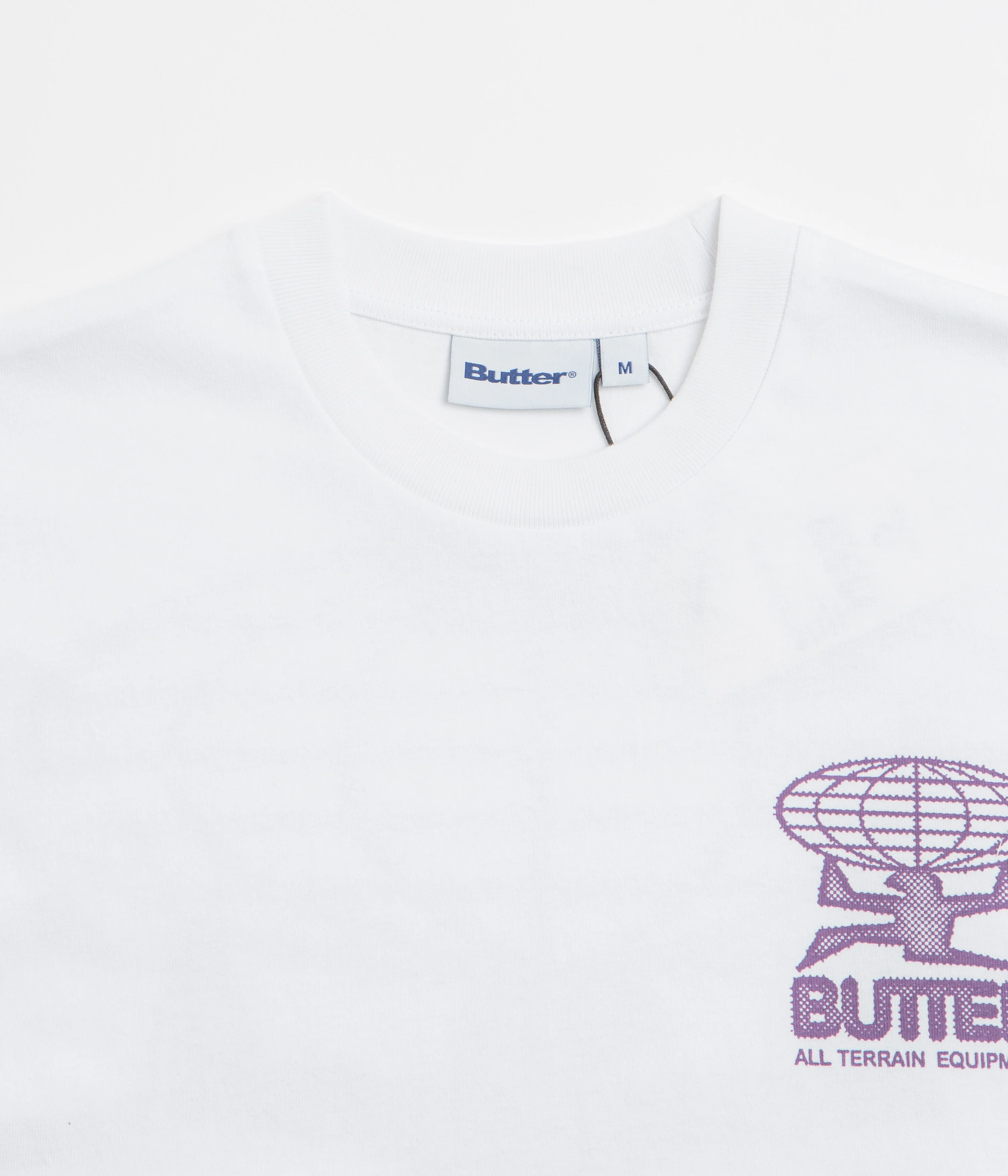 Butter Goods Terrain T-Shirt - White / Purple - Image 3