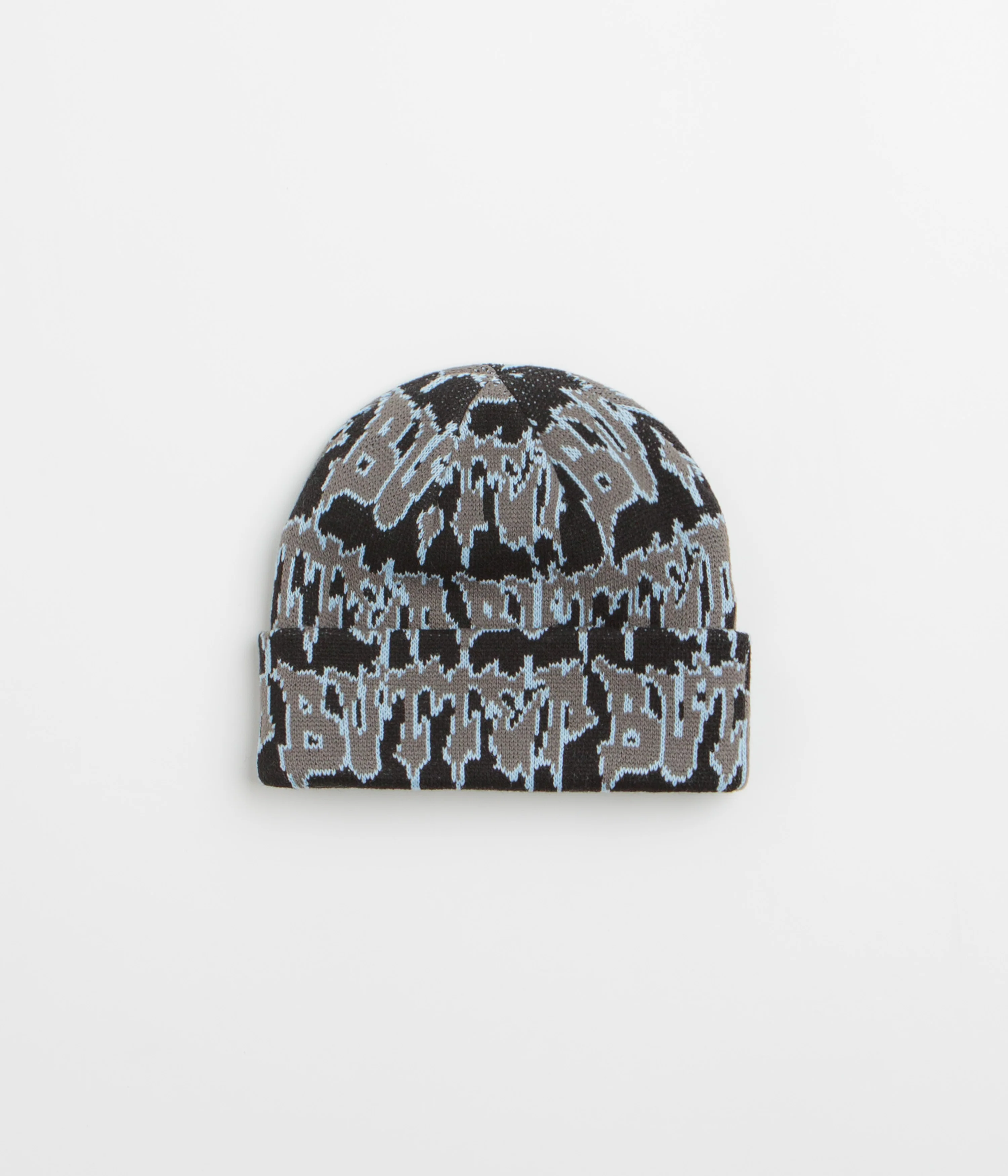 Butter Goods Throw Beanie - Black / Grey