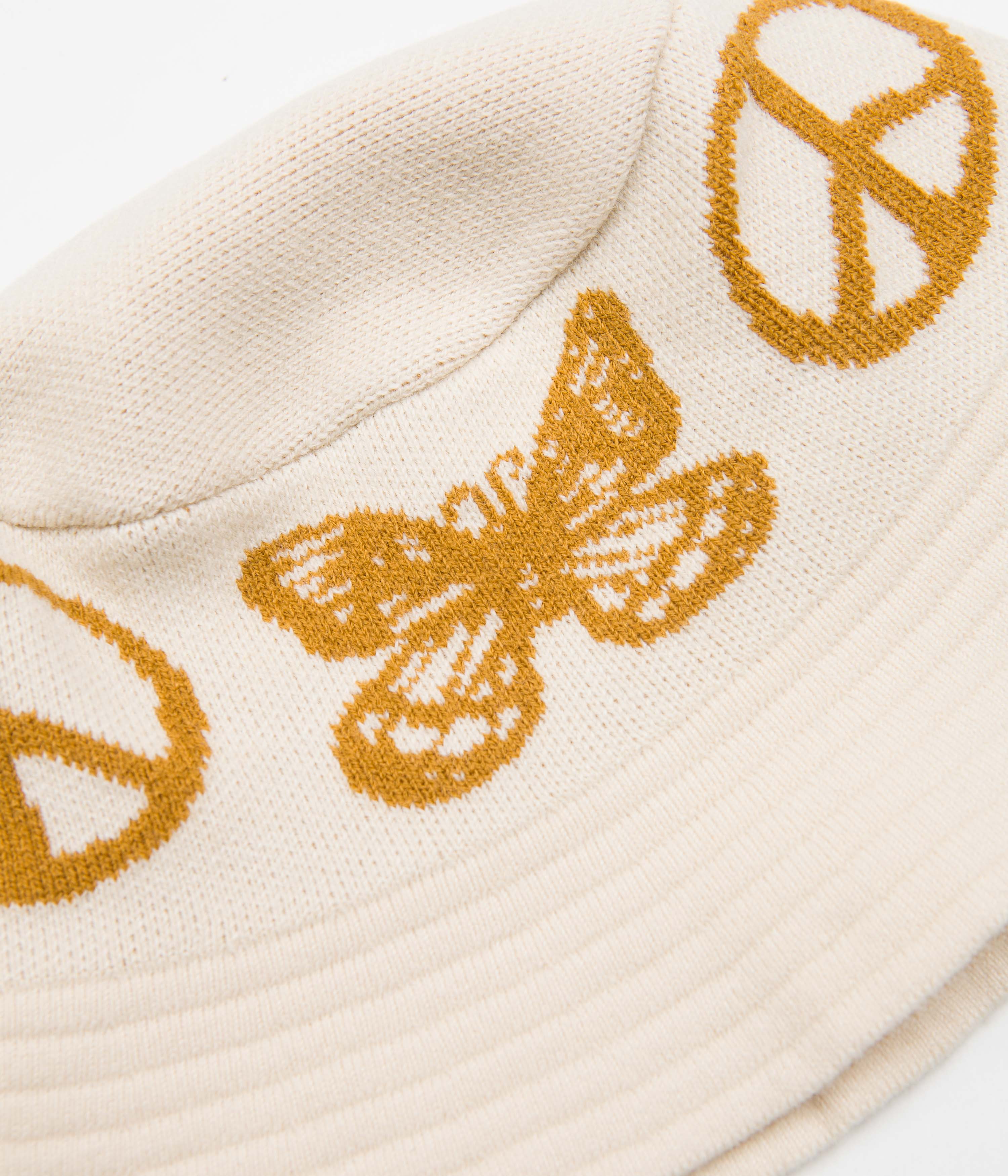 Butter Goods Tour Knit Bucket Hat - Cream - Image 2