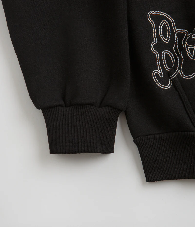 Butter Goods Tour Zip-Thru Hoodie - Black - Image 2
