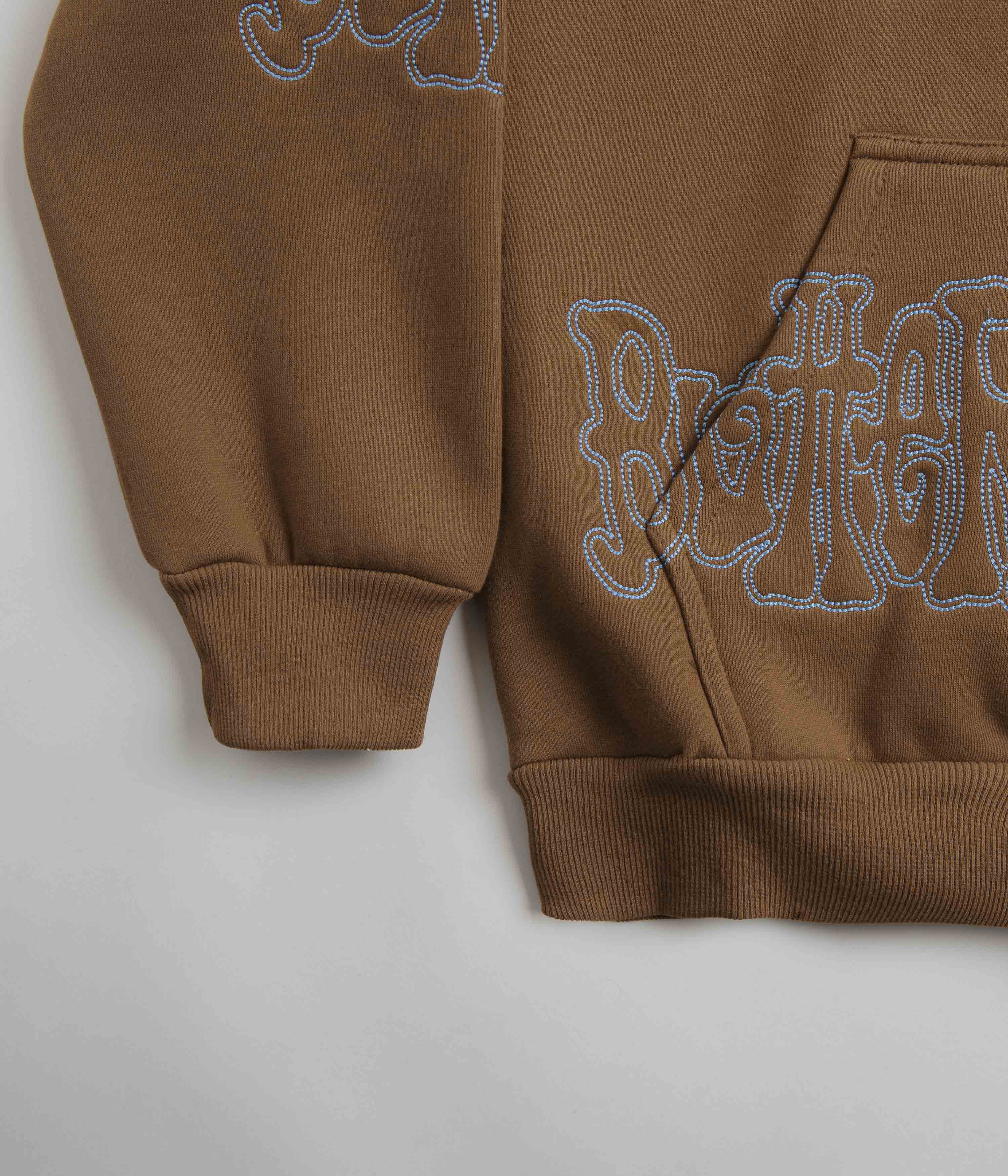 Butter Goods Tour Zip-Thru Hoodie - Chocolate - Image 2